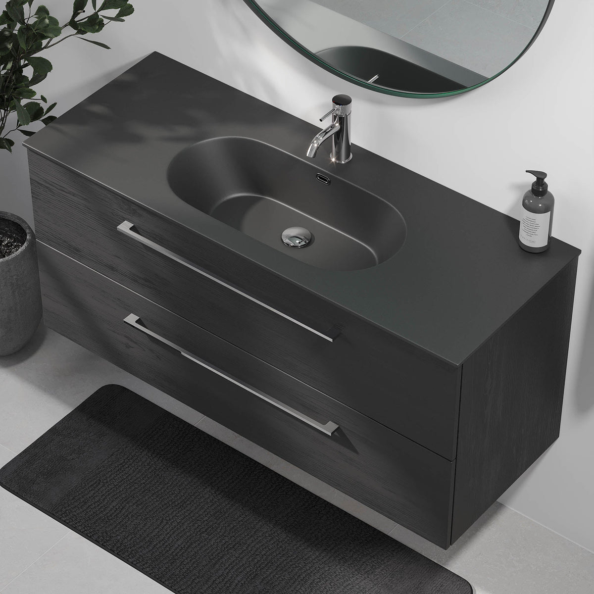 Horten, Furniture Set - Code, Black Wood - 120 cm - MASTERSTORE - 8595677192186 - Furniture Set - Code - 75 - 120 - 60 - 22 - 40 - 8595677192186