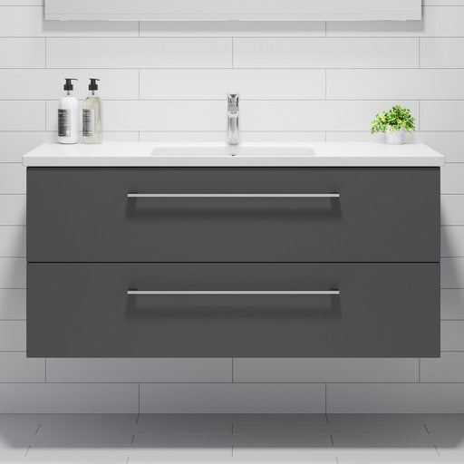 Melhus Badrumsmöbel, Antracitgrå - Tvättställsskåp - BATH DELUXE - EXCLUSIVE - 75 - 120 - 68 - 43 - 40 - BATHDELUXE SWEDEN