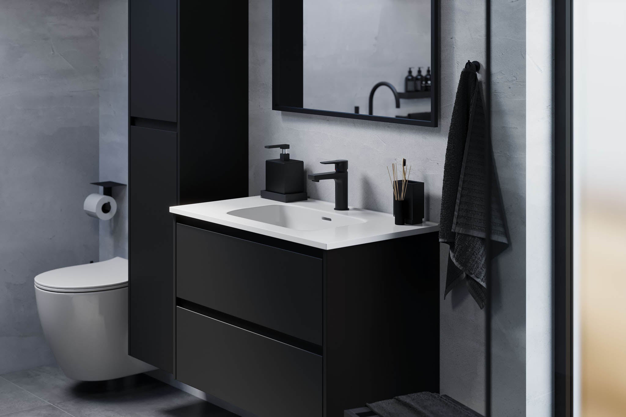 Molde, Furniture Set - One Box, Black Mat - 59 cm - MASTERSTORE - 8595677178883 - Furniture Set - One Box - 77 - 060 - 11 - 02 - 00 - 8595677178883