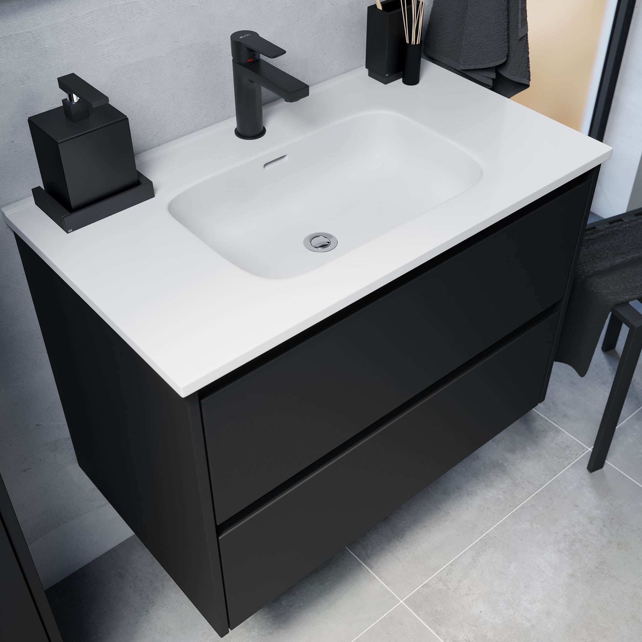 Molde, Furniture Set - One Box, Black Mat - 59 cm - MASTERSTORE - 8595677178883 - Furniture Set - One Box - 77 - 060 - 11 - 02 - 00 - 8595677178883