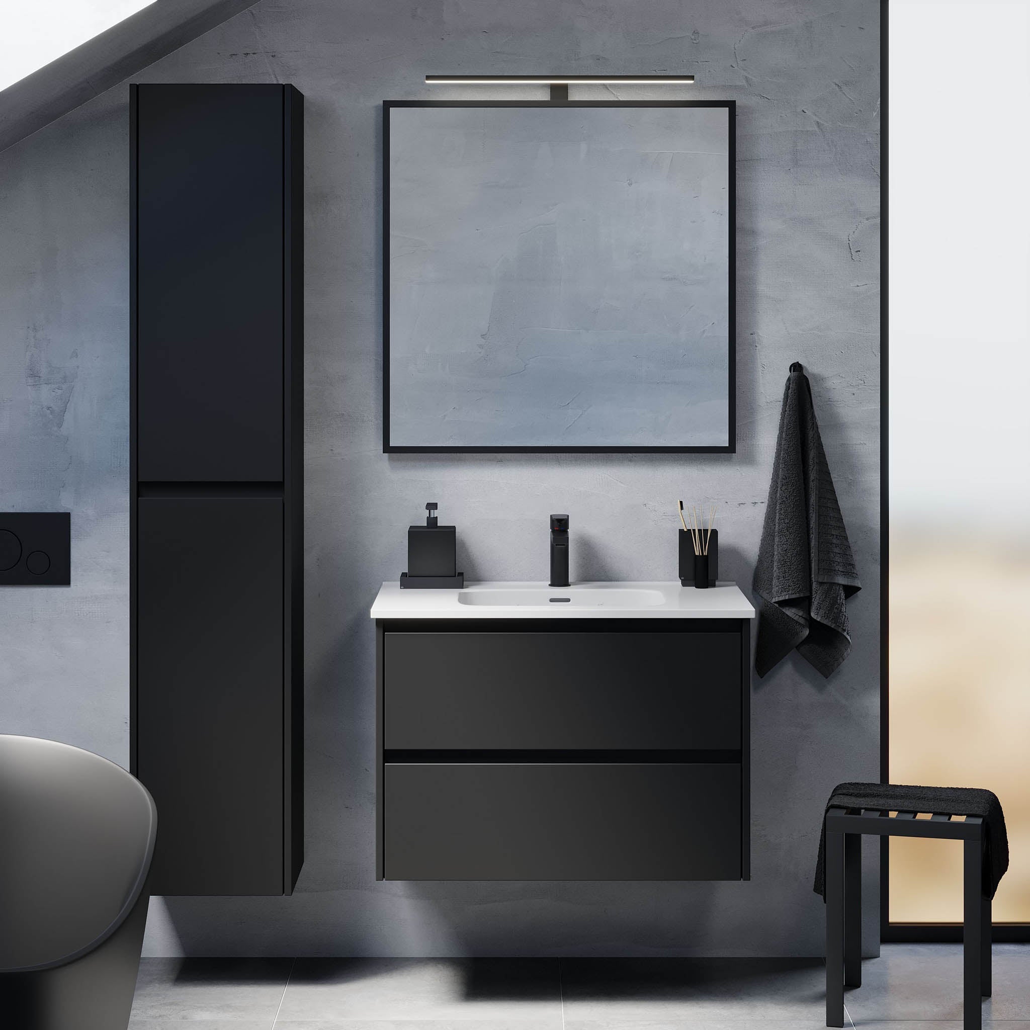 Molde, Furniture Set - One Box, Black Mat - 79 cm - MASTERSTORE - 8595677178920 - Furniture Set - One Box - 77 - 080 - 11 - 02 - 00 - 8595677178920
