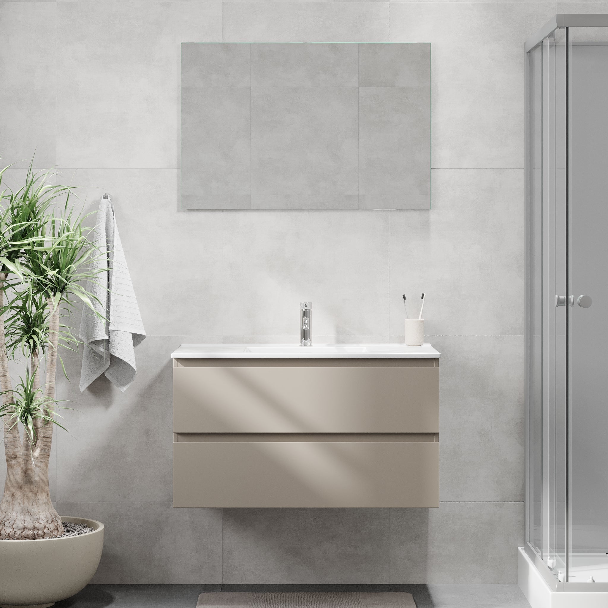 Kenwood Badrumsmöbel, Marakesh - Tvättställsskåp - BATH DELUXE - BASIC - 80 - 090 - 04 - 29 - 01 - BATHDELUXE SWEDEN