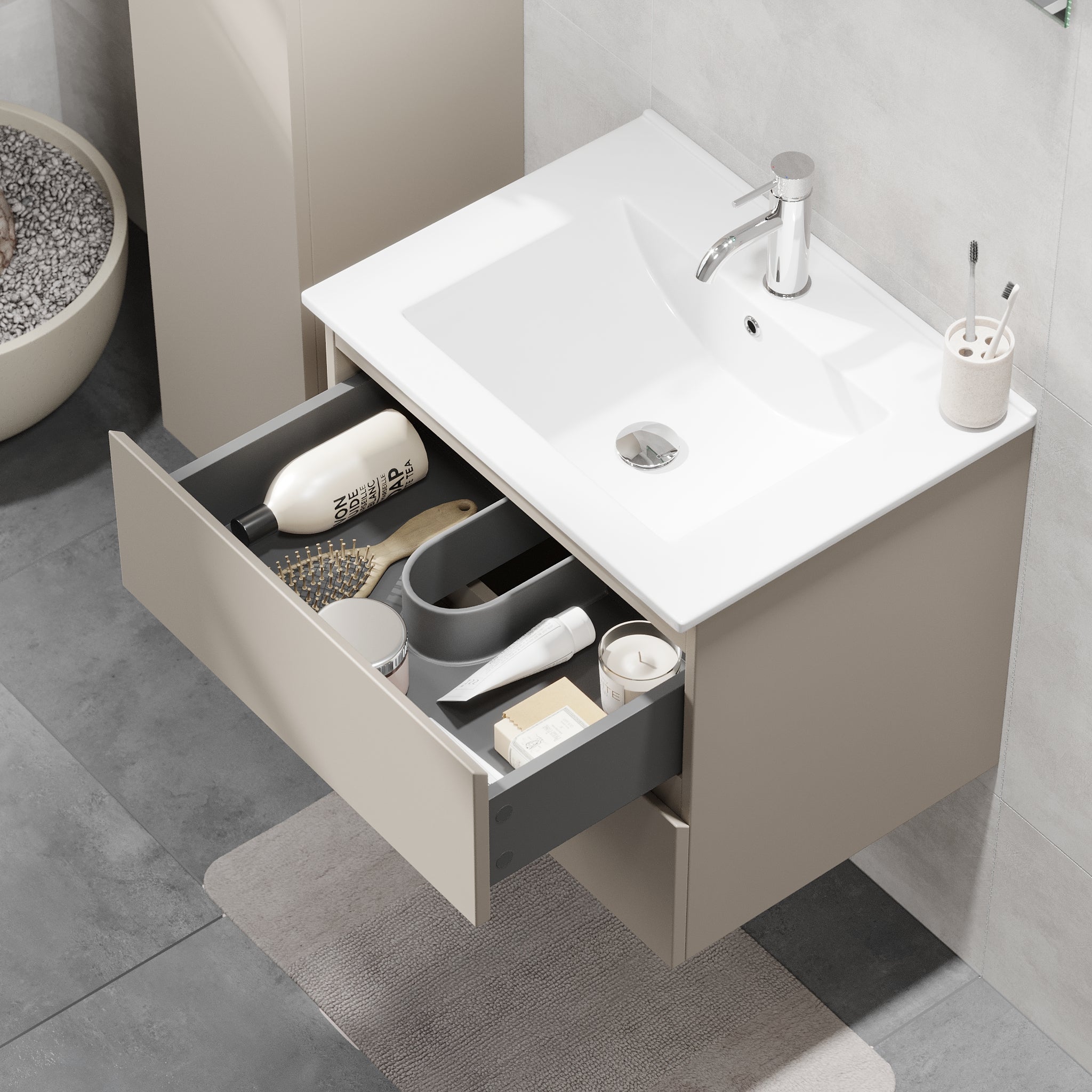 Kenwood Badrumsmöbel, Marakesh - Tvättställsskåp - BATH DELUXE - BASIC - 80 - 060 - 04 - 29 - 01 - BATHDELUXE SWEDEN