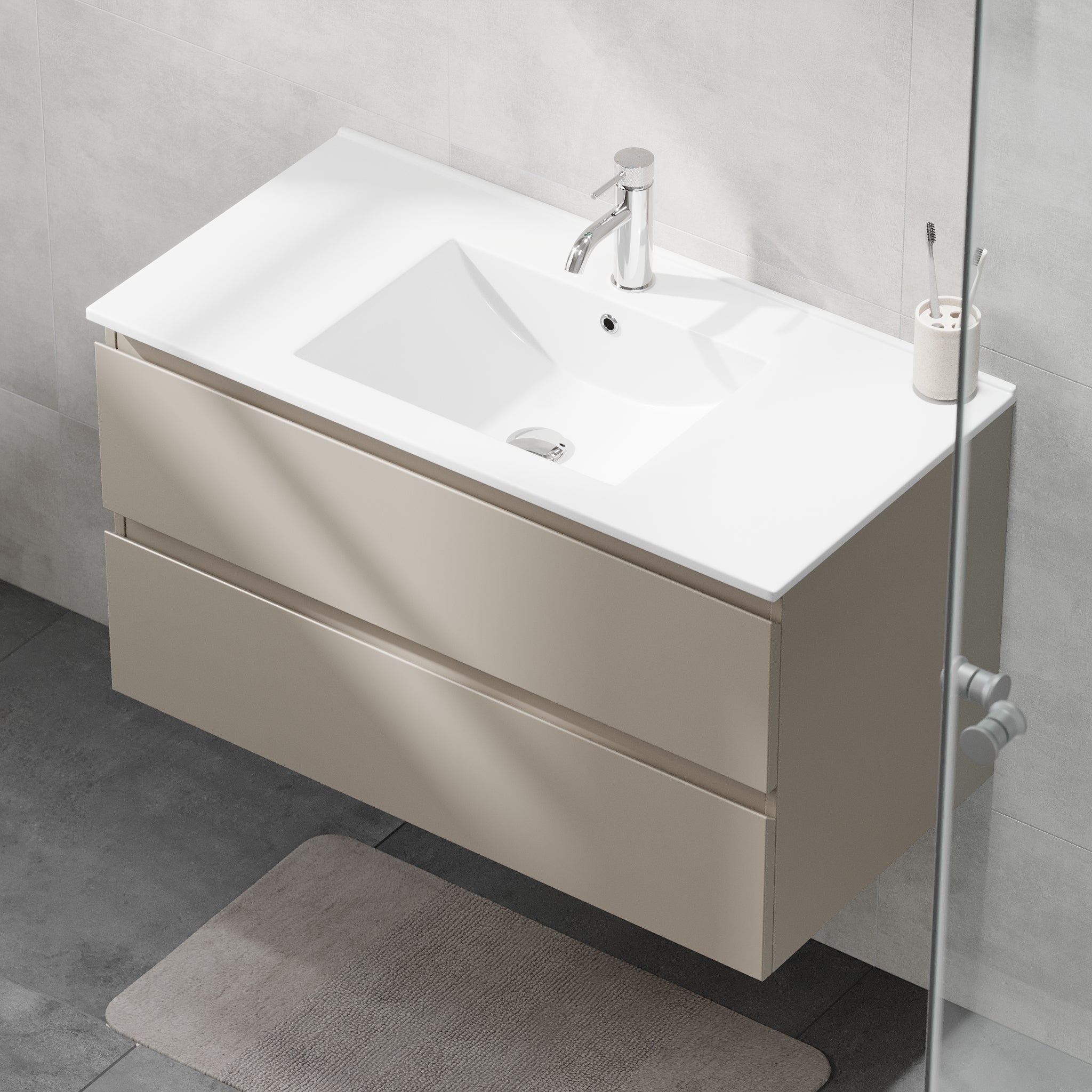 Kenwood Badrumsmöbel, Marakesh - Tvättställsskåp - BATH DELUXE - BASIC - 80 - 090 - 04 - 29 - 01 - BATHDELUXE SWEDEN