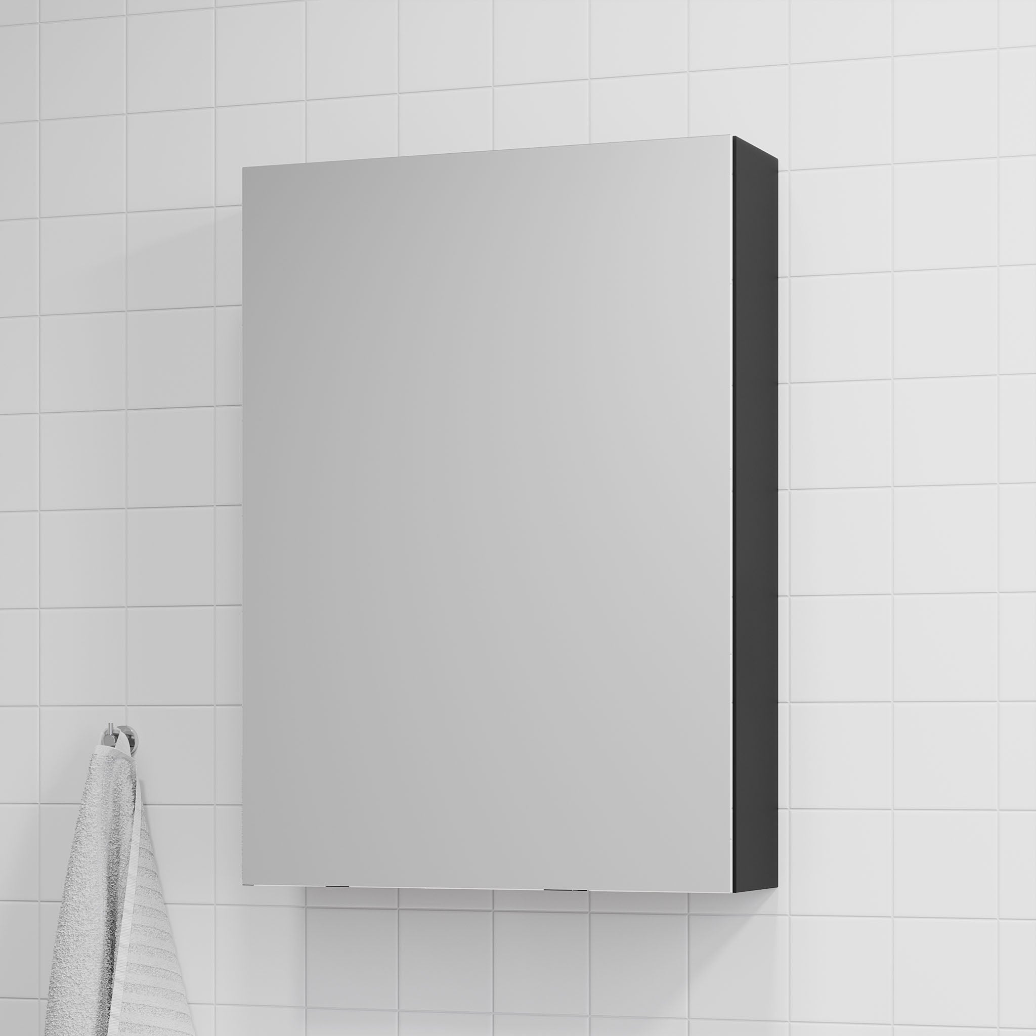 Idse Spegelskåp, Svart Matt - Spegelskåp - BATH DELUXE - PRESTIGE - 82 - 025 - 40 - 02 - 00 - BATHDELUXE SWEDEN