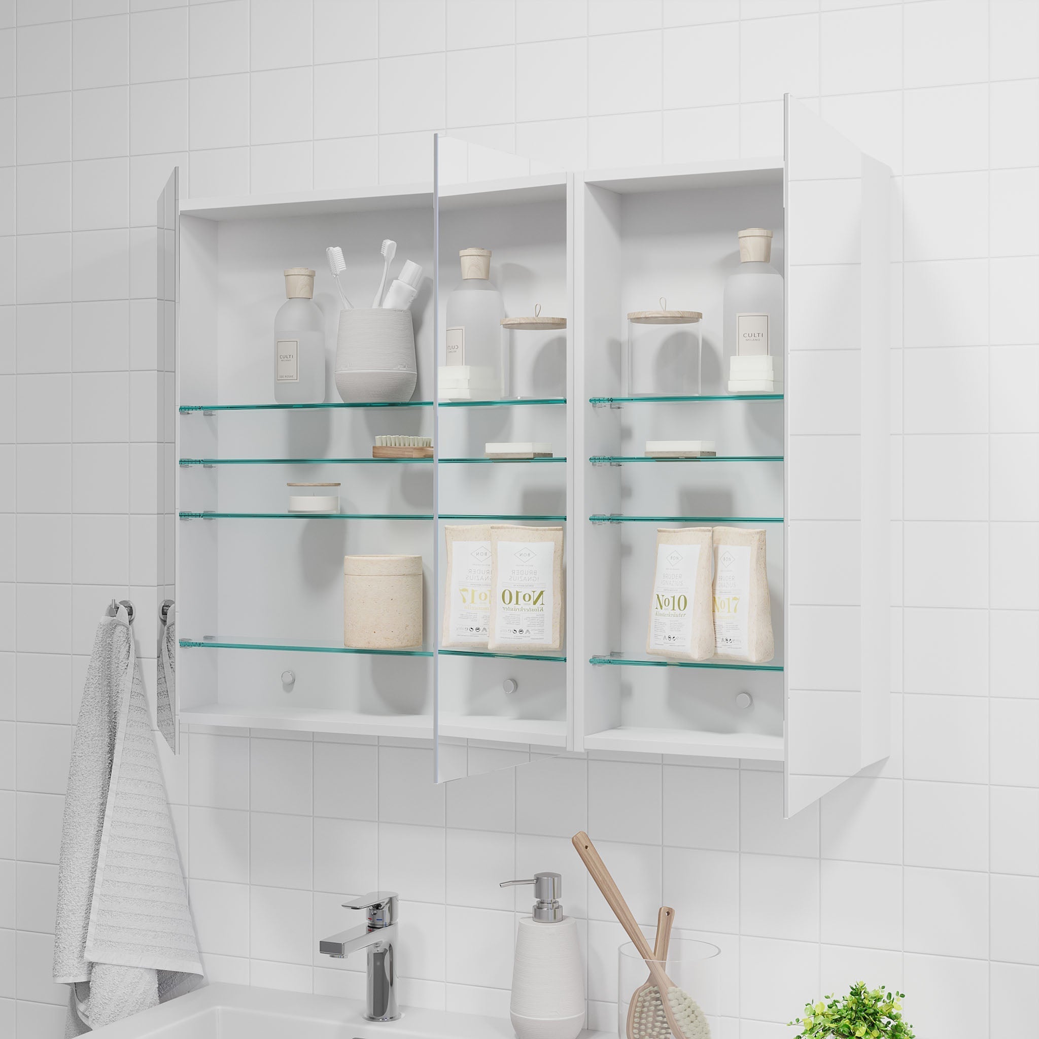 Idse Spegelskåp, Vit Matt - Spegelskåp - BATH DELUXE - PRESTIGE - 82 - 060 - 40 - 01 - 00 - BATHDELUXE SWEDEN