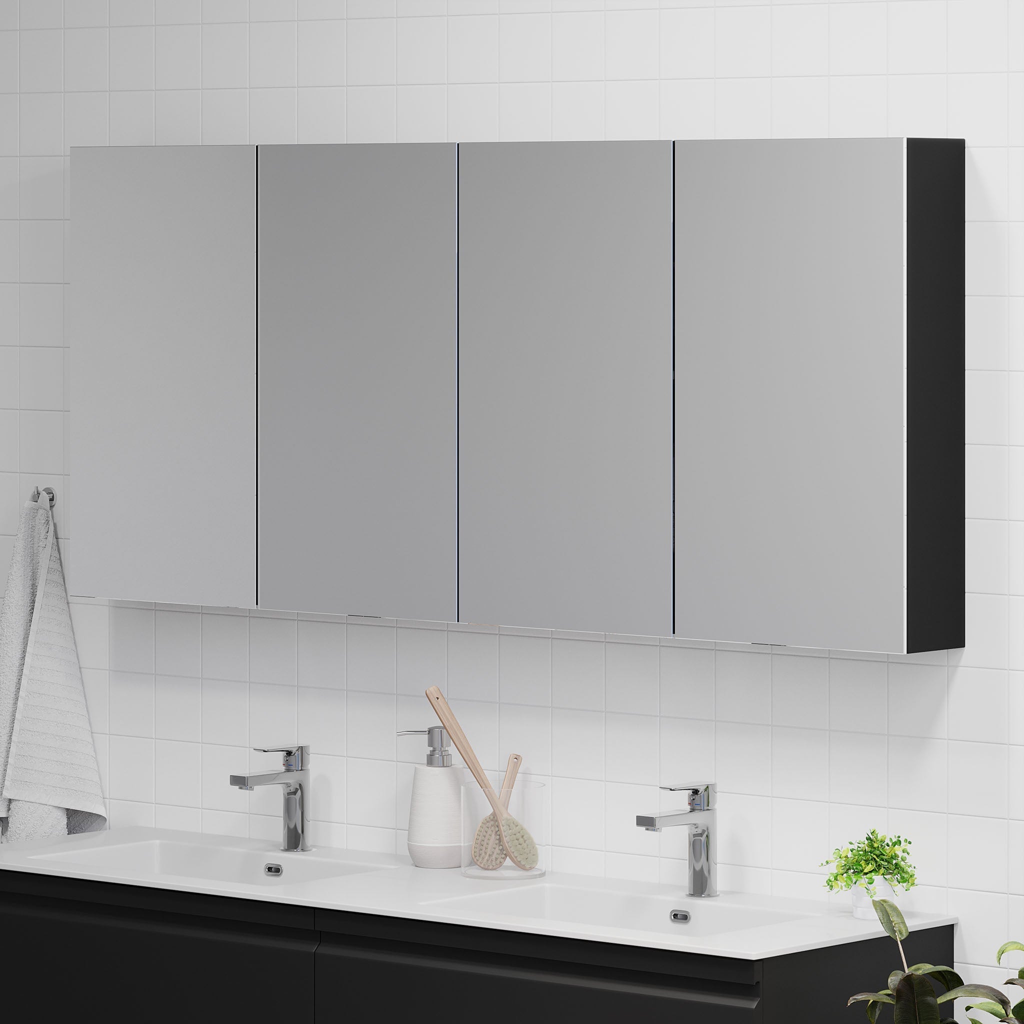 Idse Spegelskåp, Svart Matt - Spegelskåp - BATH DELUXE - PRESTIGE - 82 - 060 - 40 - 02 - 00 - BATHDELUXE SWEDEN