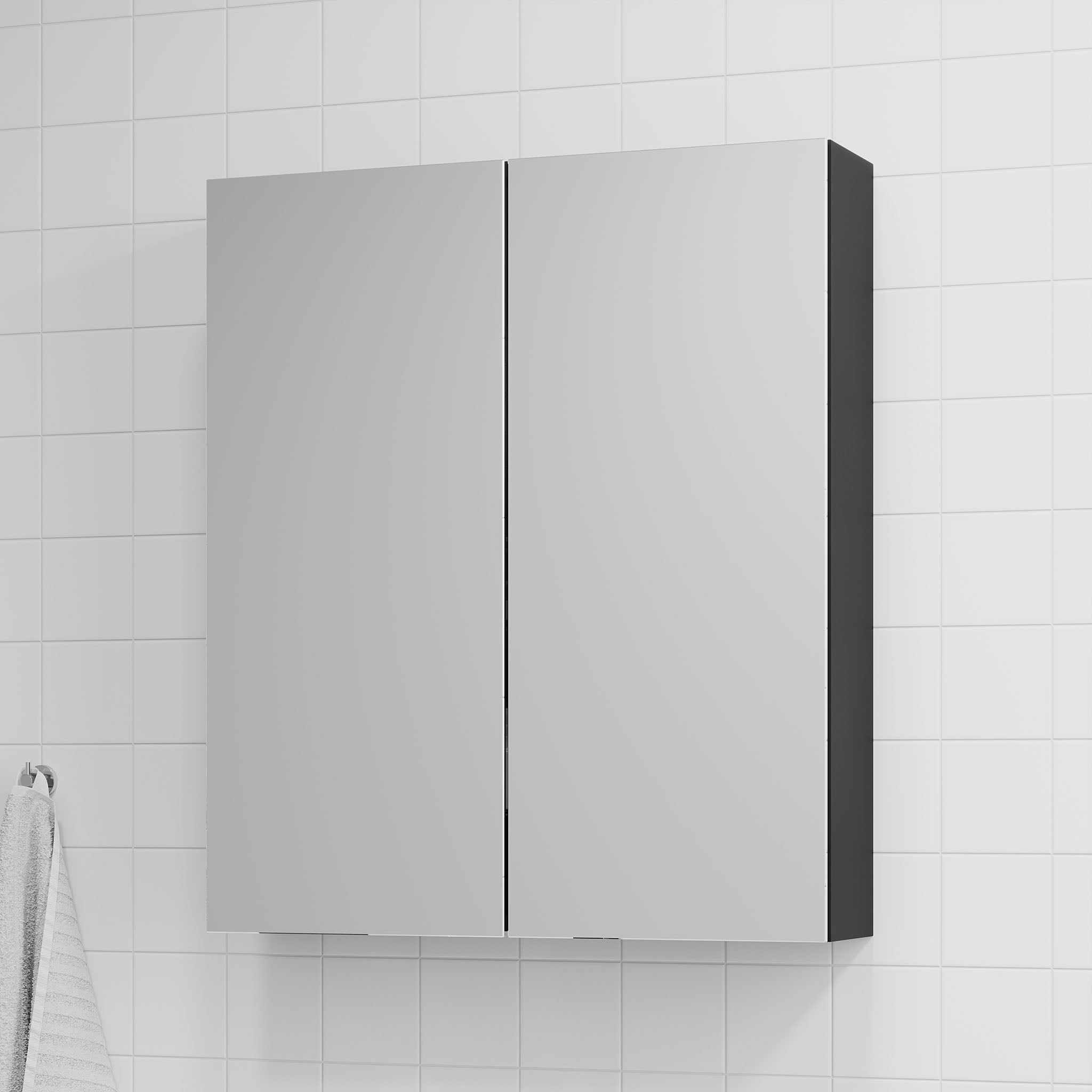 Idse Spegelskåp, Svart Matt - Spegelskåp - BATH DELUXE - PRESTIGE - 82 - 060 - 40 - 02 - 00 - BATHDELUXE SWEDEN
