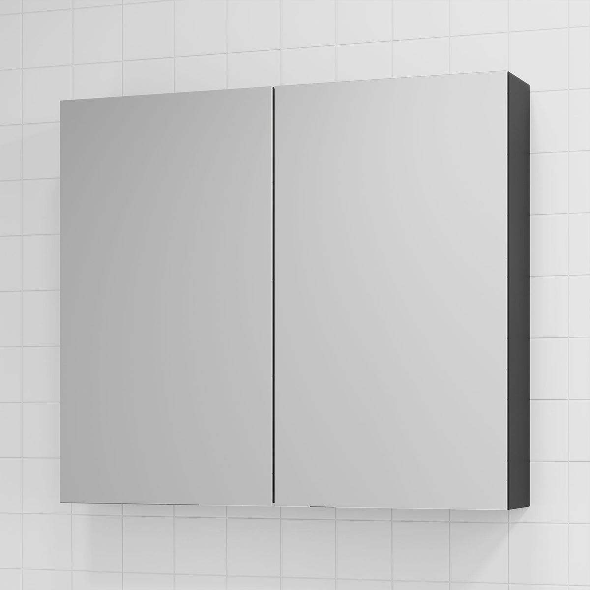 Spegelskåp – 80x14x70 cm – mattsvart – Idse - Spegelskåp - Bath Deluxe - 82-080-40-02-00 - BATHDELUXE SWEDEN