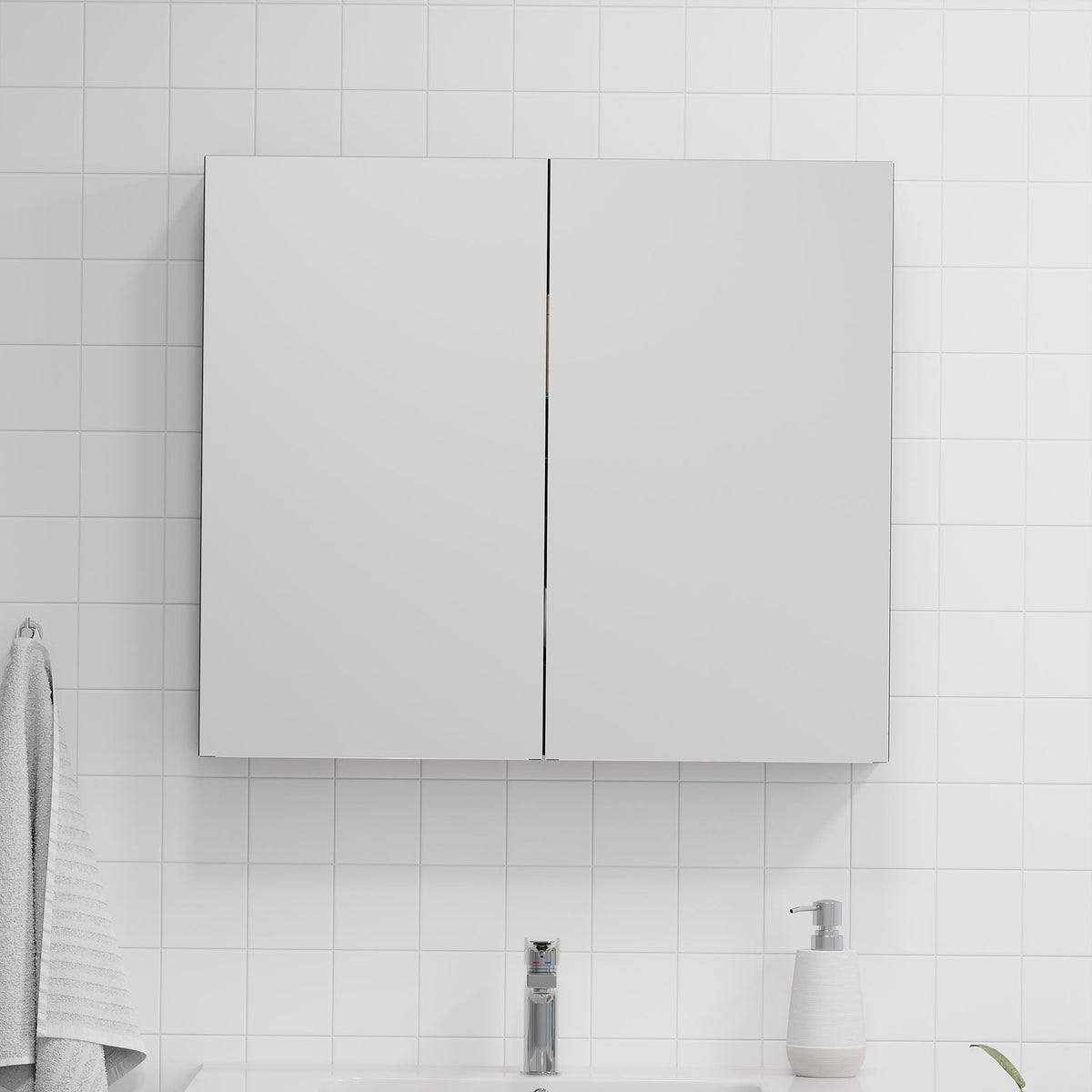 Spegelskåp – 80x14x70 cm – mattsvart – Idse - Spegelskåp - Bath Deluxe - 82-080-40-02-00 - BATHDELUXE SWEDEN