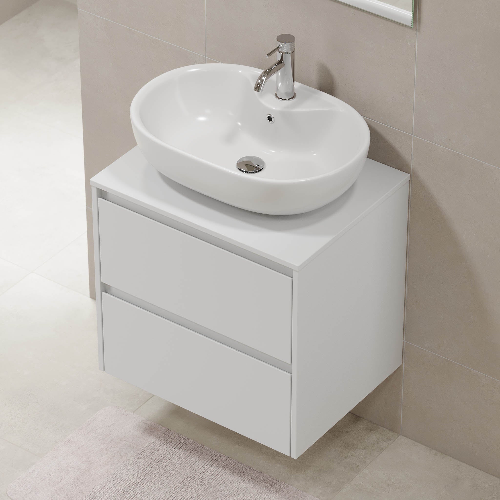 Svalbard Badrumsmöbel, Svart Matt - Tvättställsskåp - BATH DELUXE - EXCLUSIVE - 83 - 060 - 10 - 01 - 40 - BATHDELUXE SWEDEN
