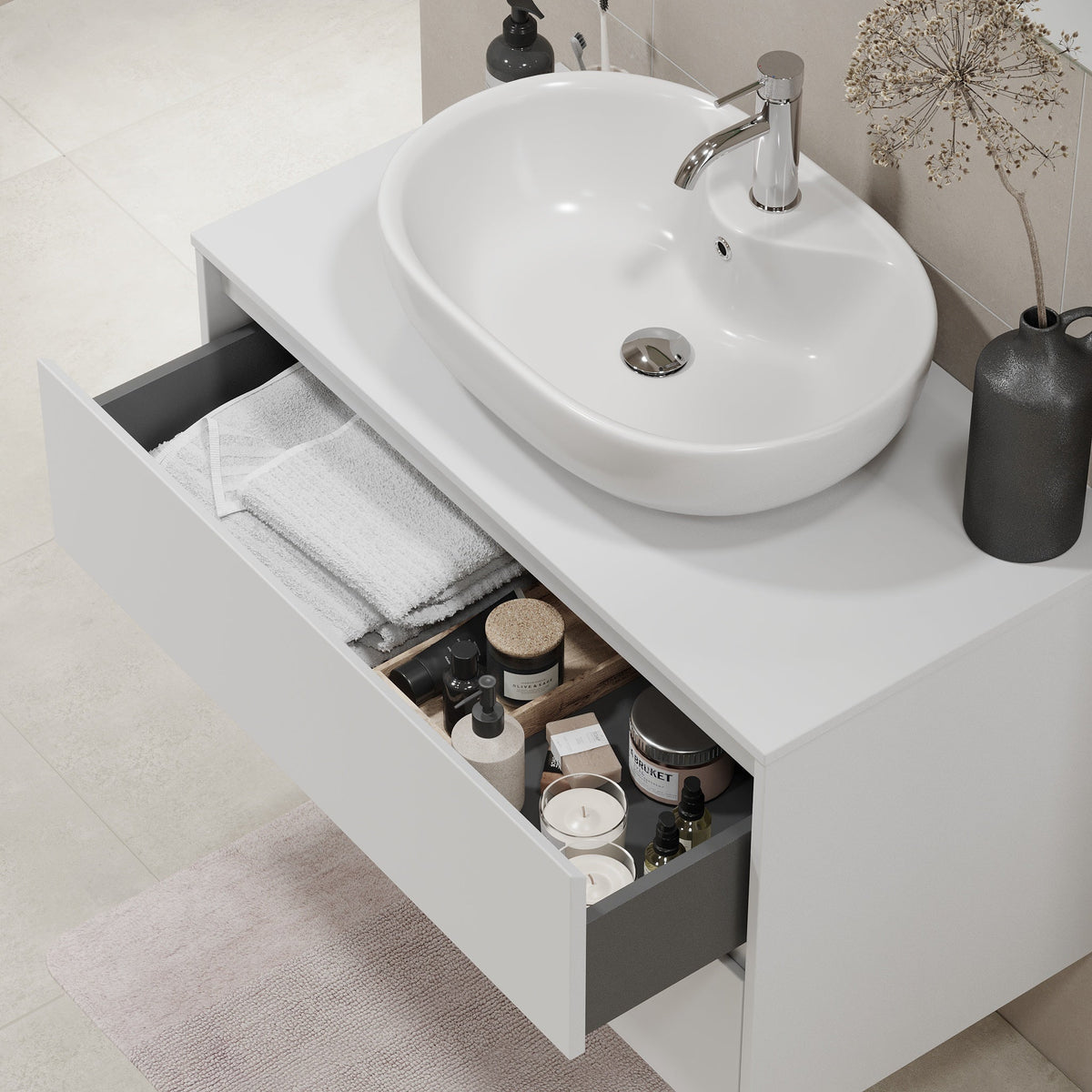 Svalbard, Furniture Set - Code, White Mat - 60 cm - MASTERSTORE - 8595677183566 - Furniture Set - Code - 83 - 060 - 10 - 01 - 40 - 8595677183566