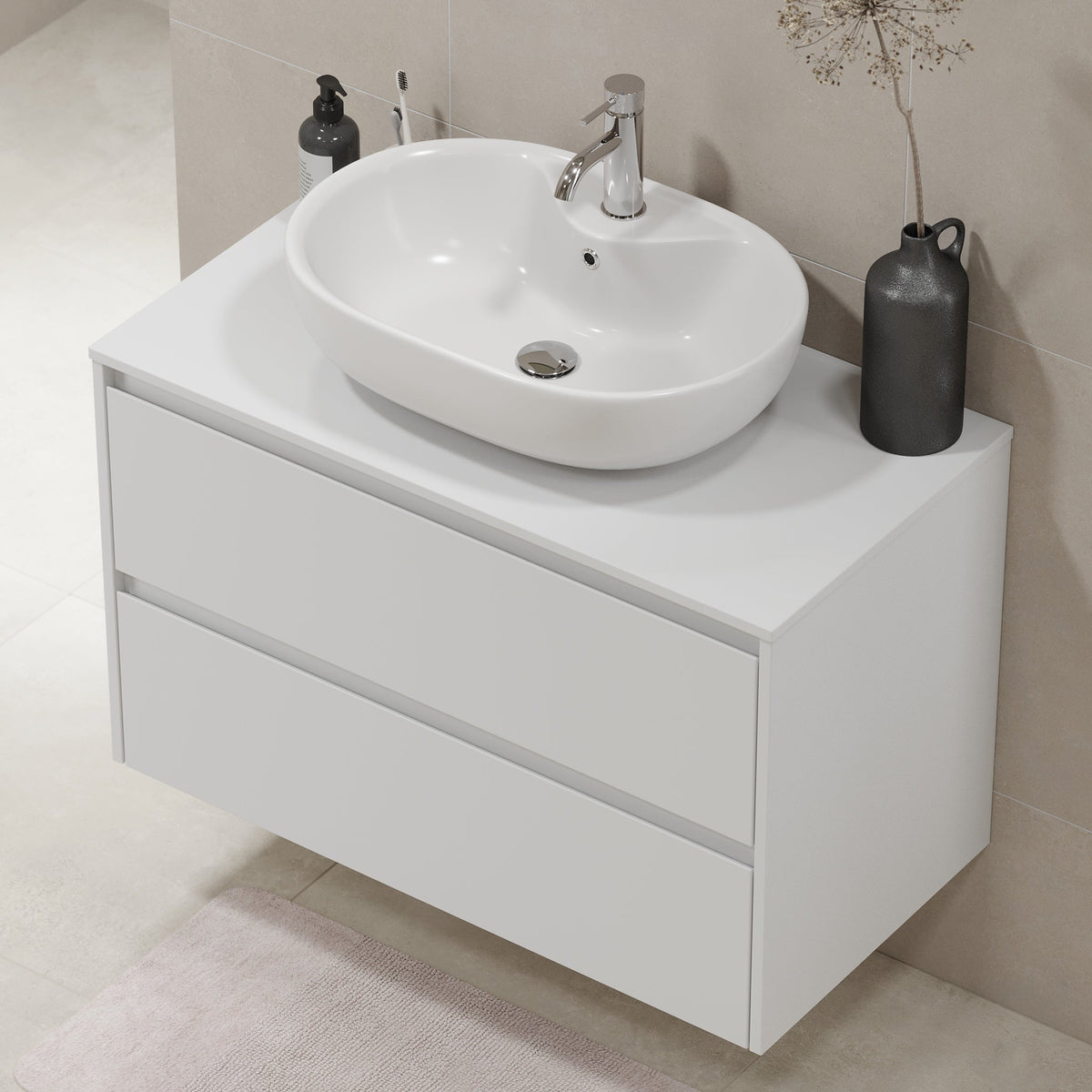 Svalbard, Furniture Set - Code, White Mat - 60 cm - MASTERSTORE - 8595677183566 - Furniture Set - Code - 83 - 060 - 10 - 01 - 40 - 8595677183566