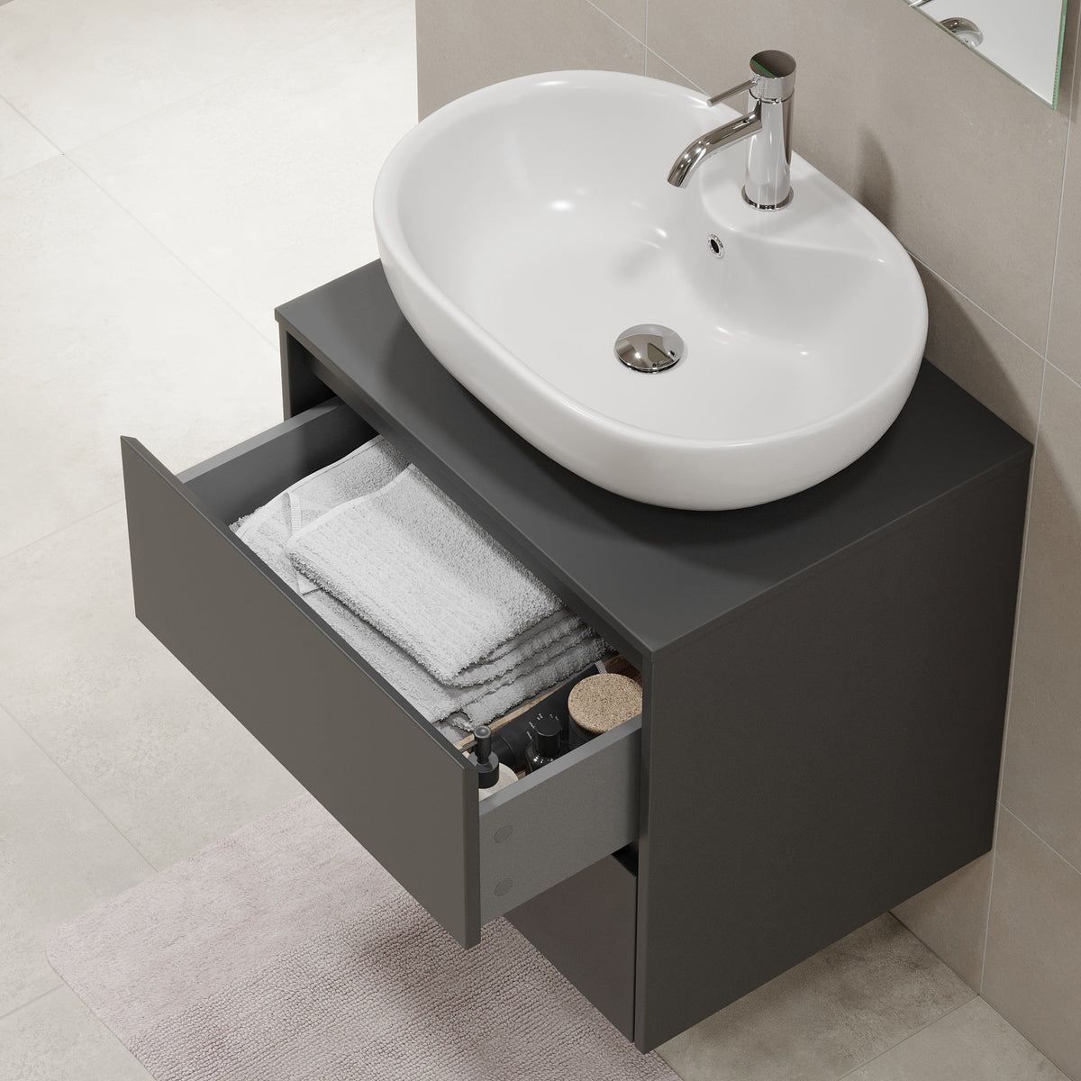 Svalbard, Furniture Set - Code, Grey Anthracite - 60 cm - MASTERSTORE - 8595677183627 - Furniture Set - Code - 83 - 060 - 10 - 43 - 40 - 8595677183627
