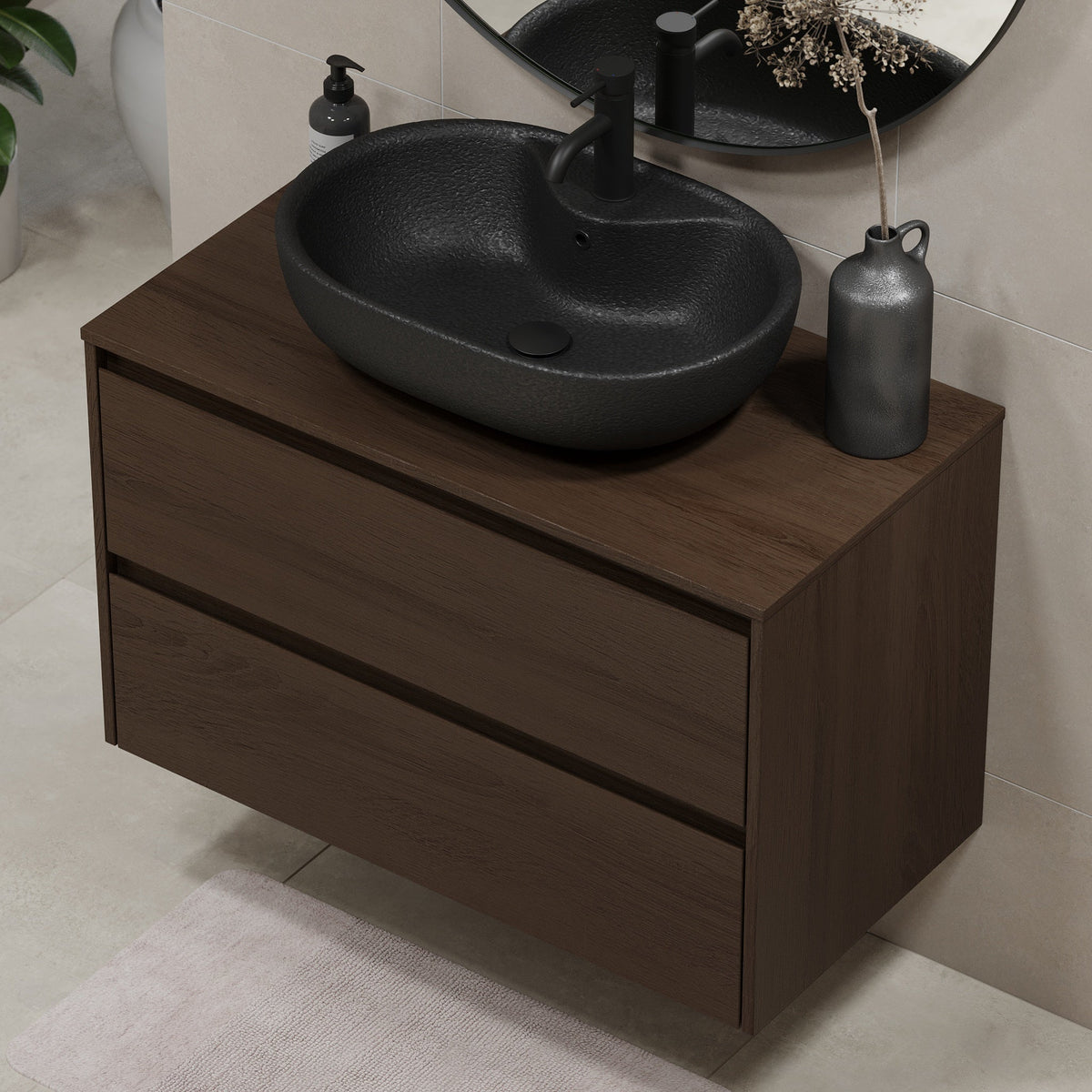 Seiland, Furniture Set - Code, Walnut - 60 cm - MASTERSTORE - 8595677183795 - Furniture Set - Code - 83 - 060 - 12 - 84 - 40 - 8595677183795