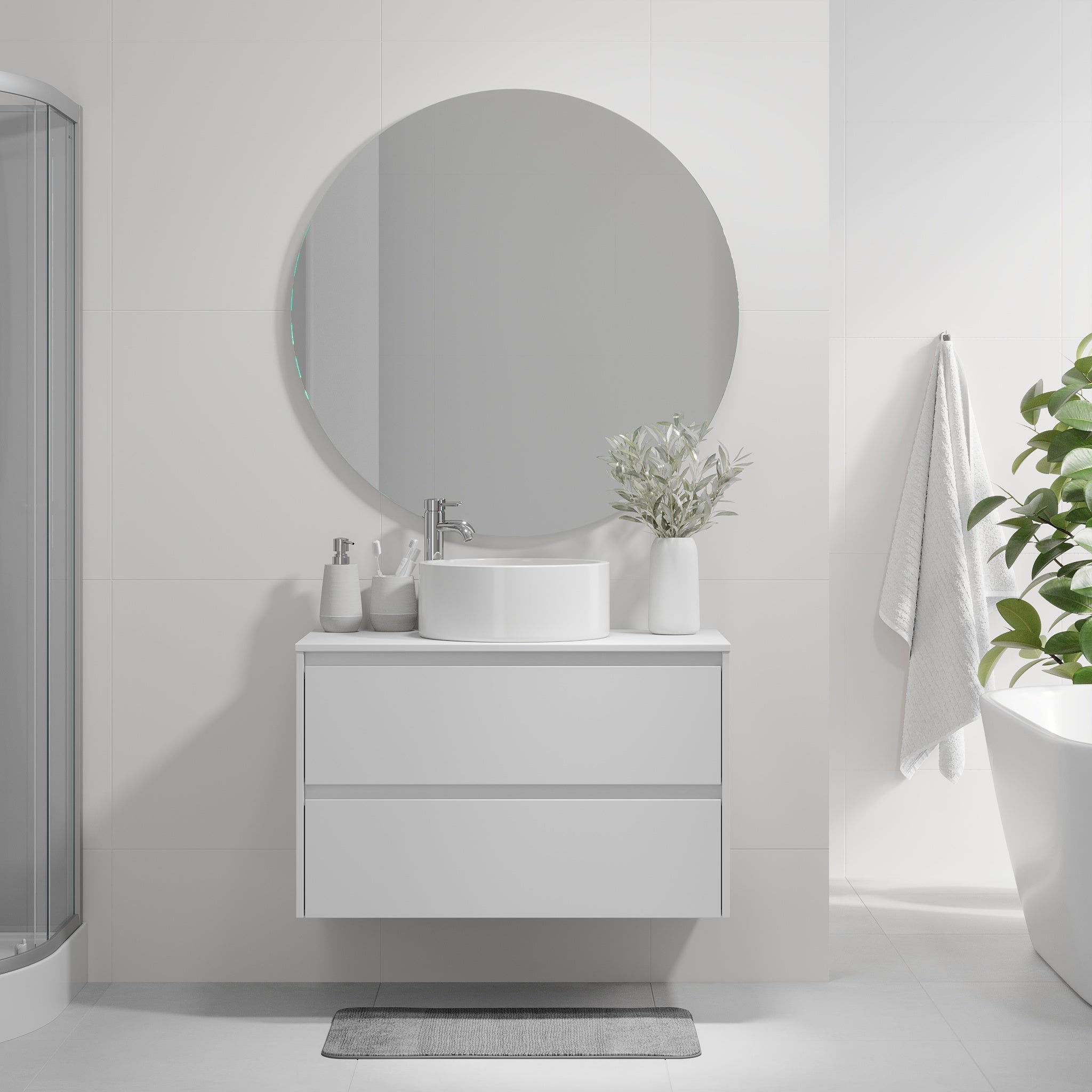Lofoten, Furniture Set - Code, White Mat - 60 cm - MASTERSTORE - 8595677183863 - Furniture Set - Code - 83 - 060 - 42 - 01 - 40 - 8595677183863