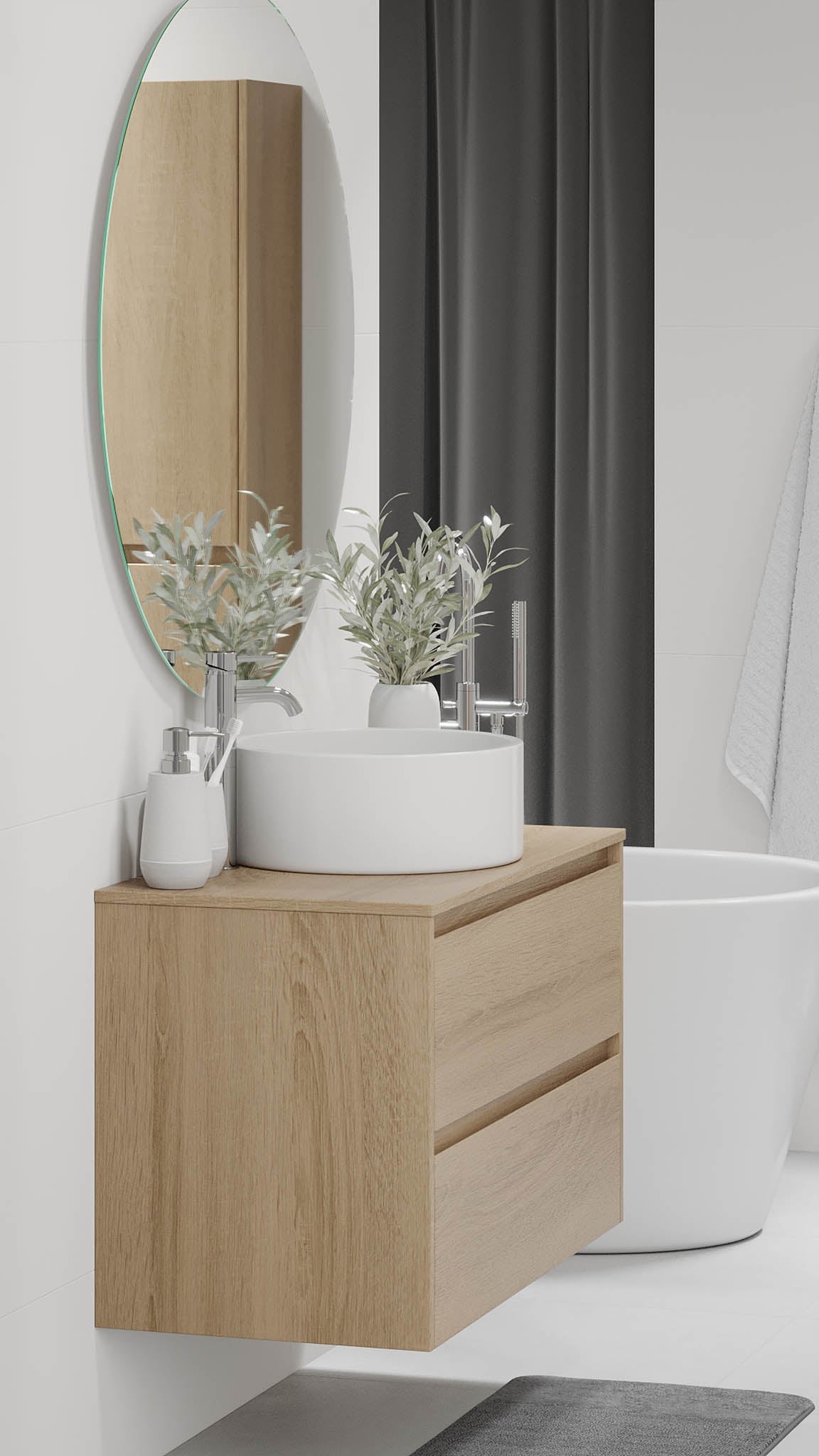 Lofoten, Furniture Set - Code, Oak - 60 cm - MASTERSTORE - 8595677183900 - Furniture Set - Code - 83 - 060 - 42 - 86 - 40 - 8595677183900