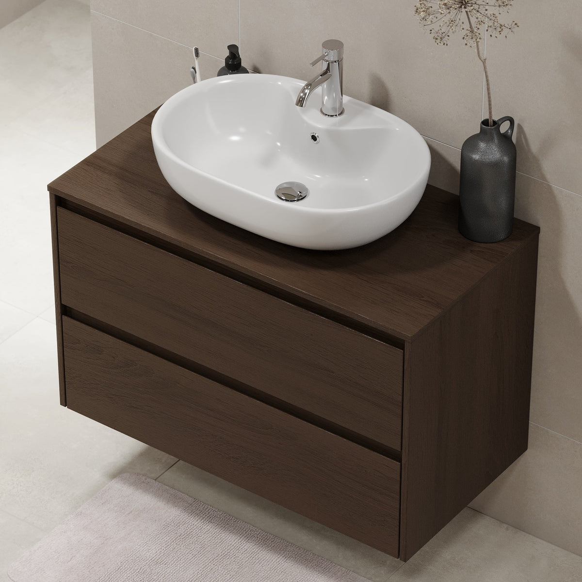 Svalbard, Furniture Set - Code, Walnut - 90 cm - MASTERSTORE - 8595677183658 - Furniture Set - Code - 83 - 090 - 10 - 84 - 40 - 8595677183658