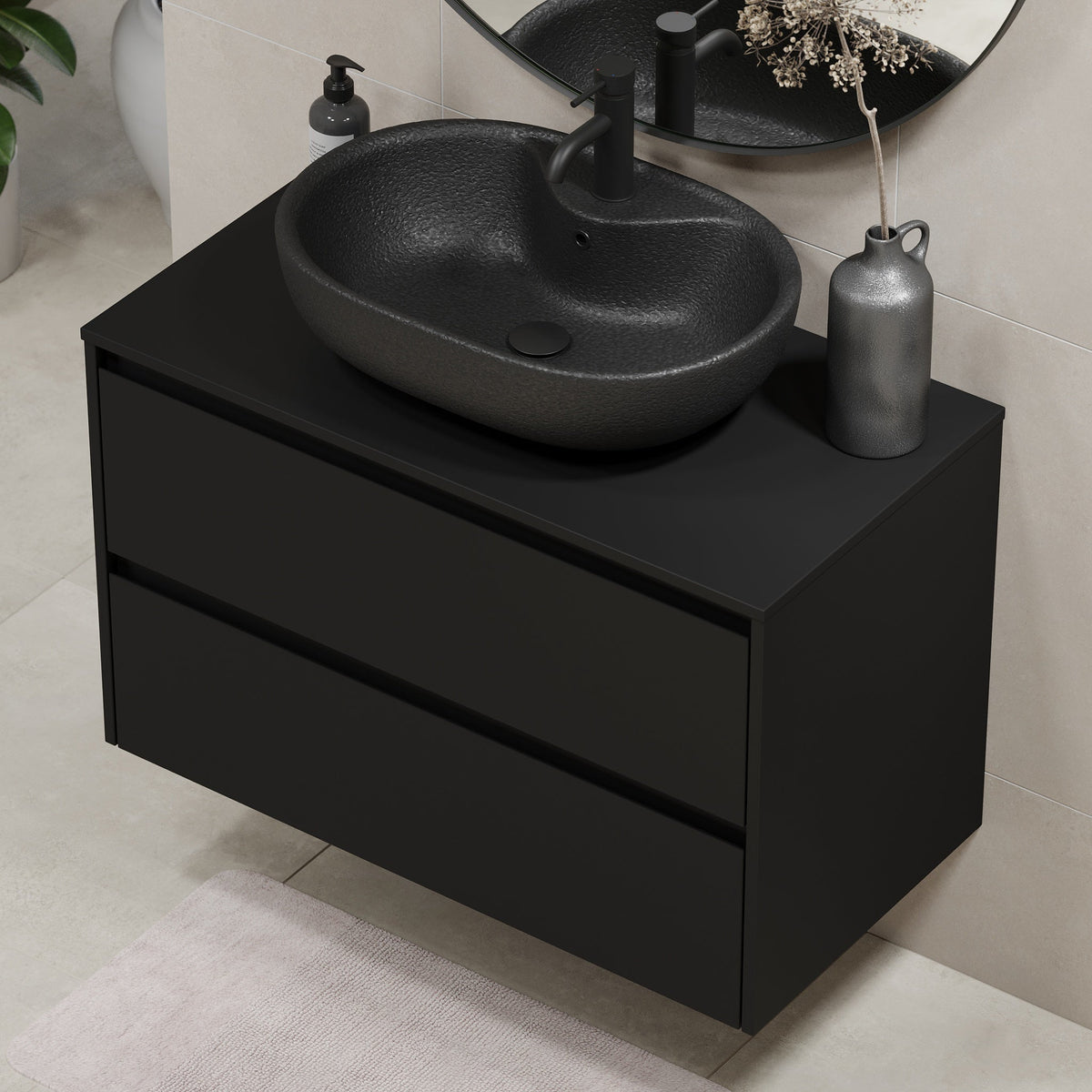 Seiland, Furniture Set - Code, Black Mat - 90 cm - MASTERSTORE - 8595677183740 - Furniture Set - Code - 83 - 090 - 12 - 02 - 40 - 8595677183740