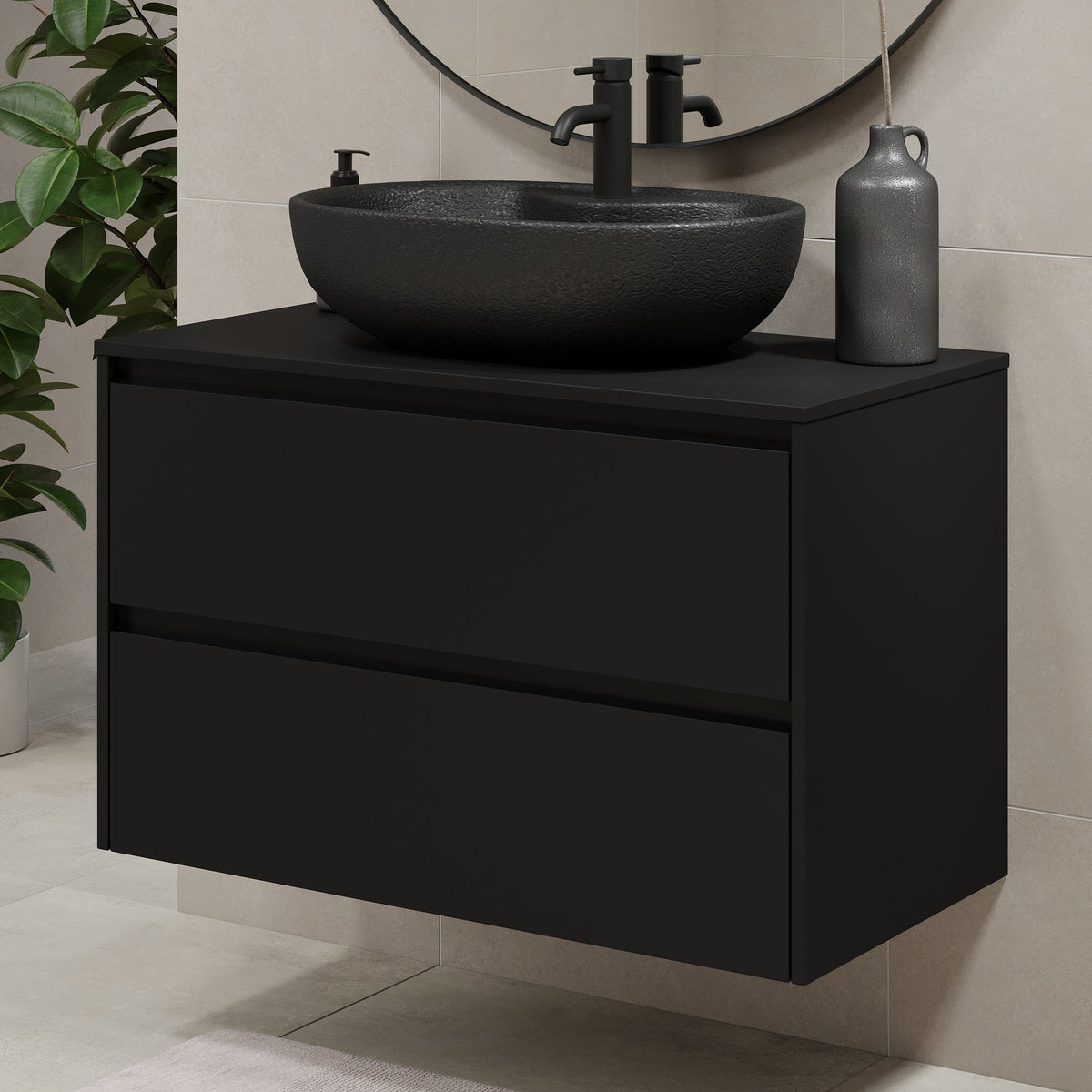 Seiland, Furniture Set - Code, Black Mat - 90 cm - MASTERSTORE - 8595677183740 - Furniture Set - Code - 83 - 090 - 12 - 02 - 40 - 8595677183740