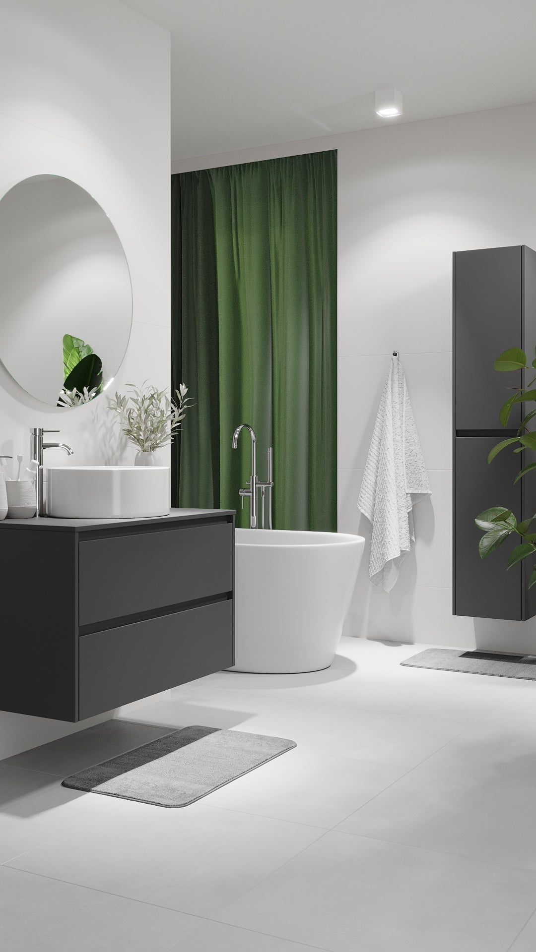 Lofoten, Furniture Set - Code, Grey Anthracite - 90 cm - MASTERSTORE - 8595677183931 - Furniture Set - Code - 83 - 090 - 42 - 43 - 40 - 8595677183931