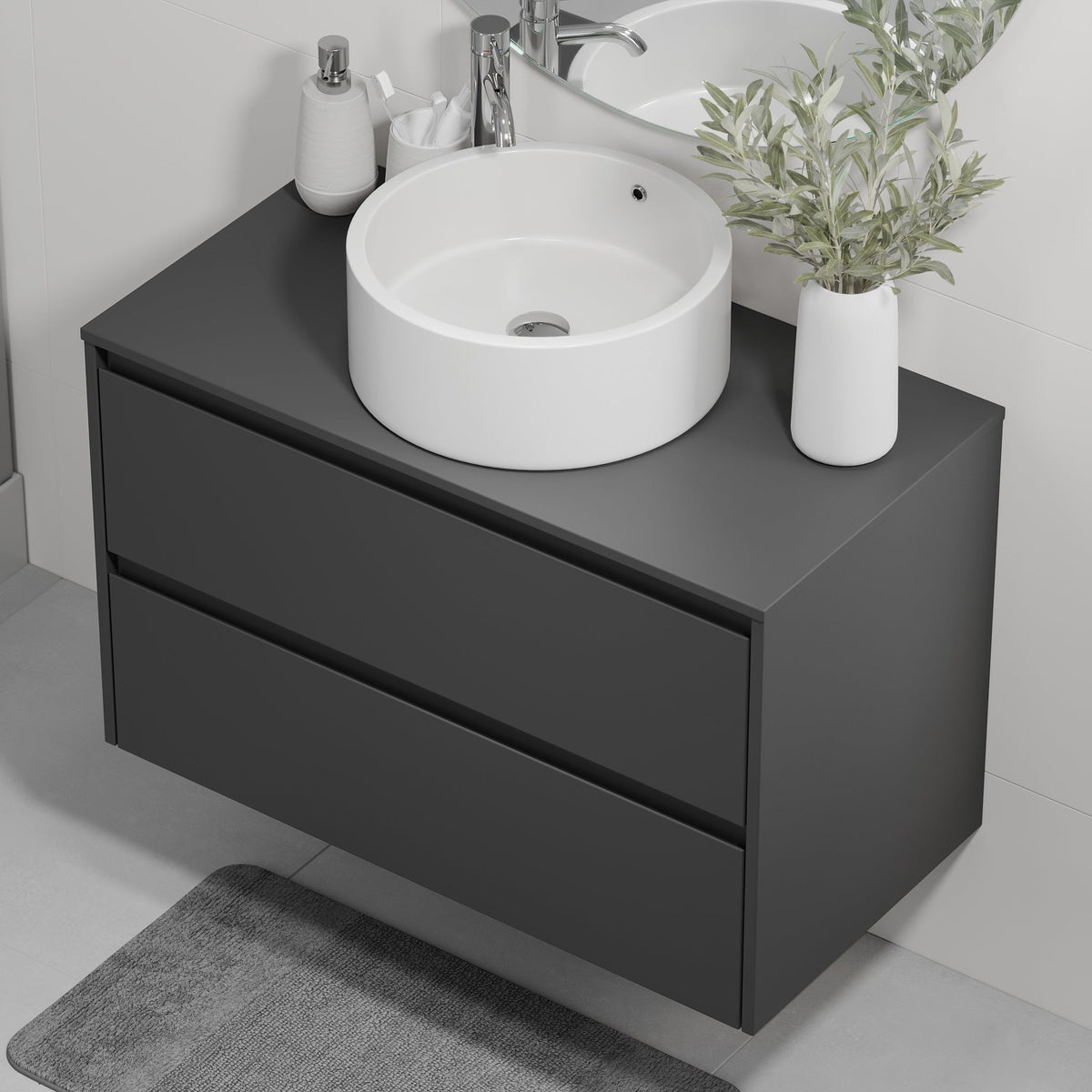 Lofoten, Furniture Set - Code, Grey Anthracite - 90 cm - MASTERSTORE - 8595677183931 - Furniture Set - Code - 83 - 090 - 42 - 43 - 40 - 8595677183931