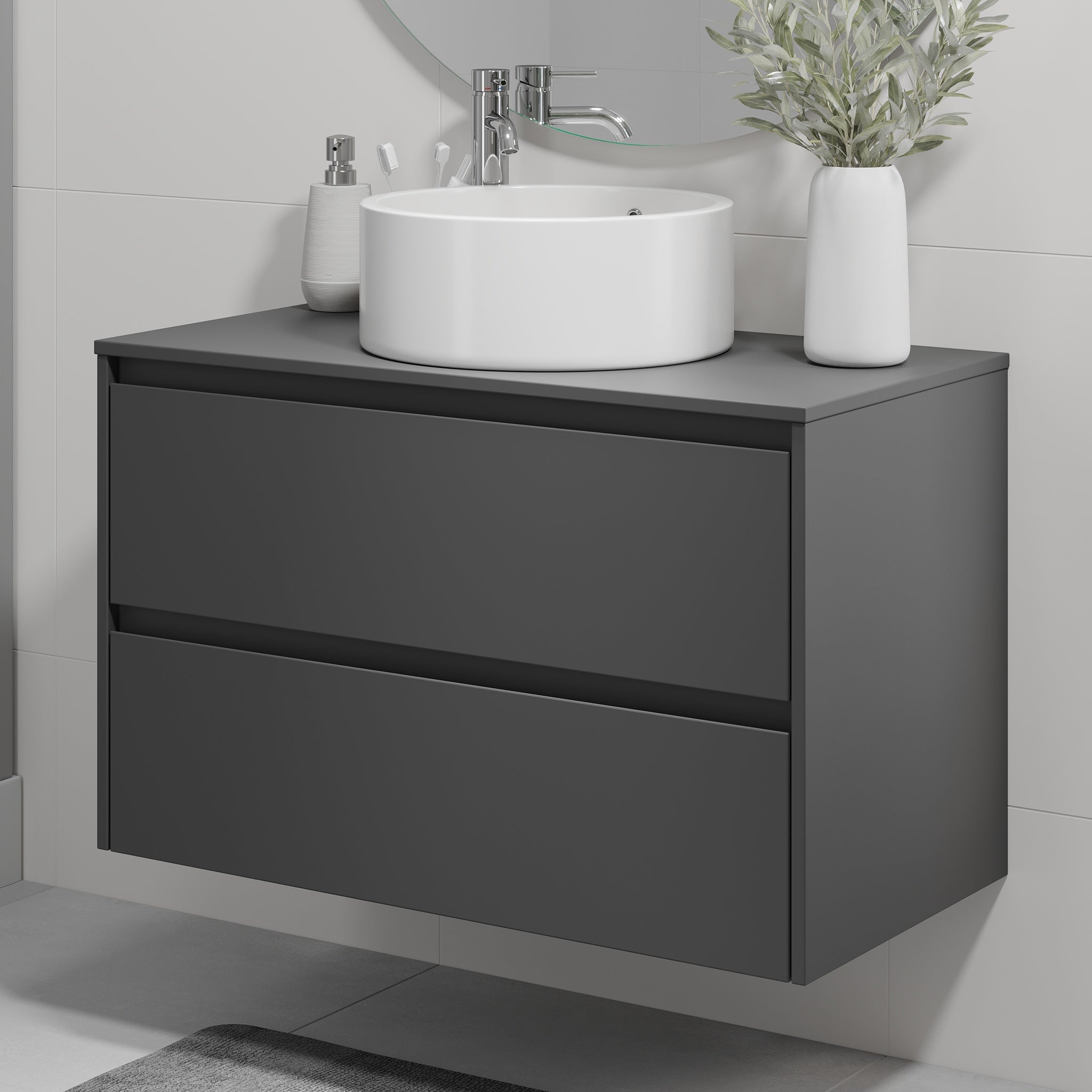 Lofoten, Furniture Set - Code, Grey Anthracite - 90 cm - MASTERSTORE - 8595677183931 - Furniture Set - Code - 83 - 090 - 42 - 43 - 40 - 8595677183931