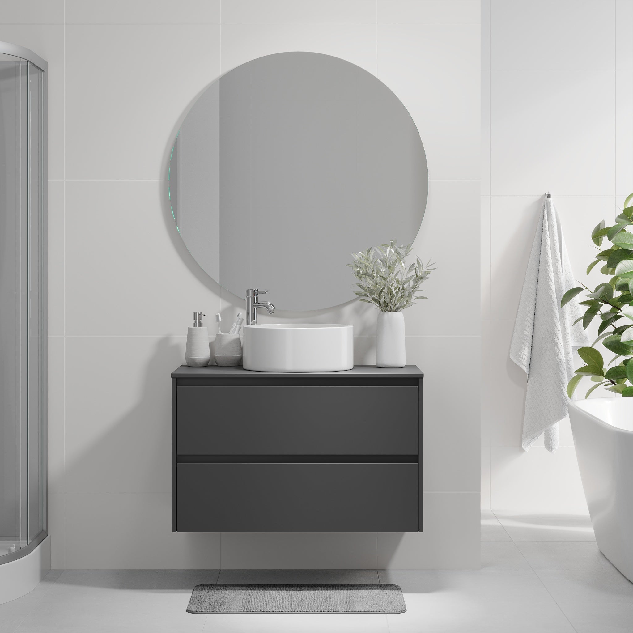 Lofoten, Furniture Set - Code, Grey Anthracite - 90 cm - MASTERSTORE - 8595677183931 - Furniture Set - Code - 83 - 090 - 42 - 43 - 40 - 8595677183931