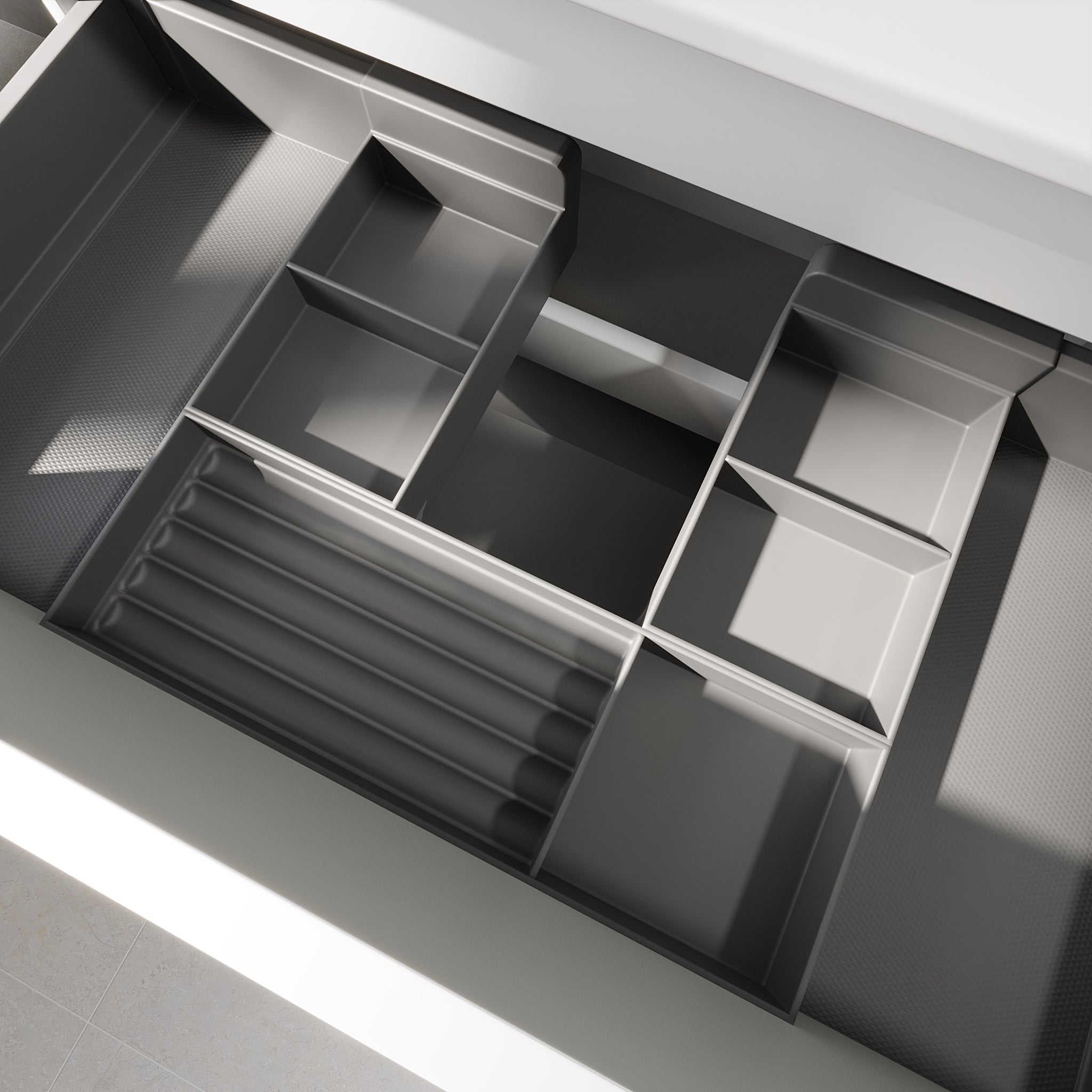 Mirage, Möbelset - Handfat & Skåp, Vit Matta - 80 cm - Möbelset - Kod - BATH DELUXE - PRESTIGE - 89-080-03-01-40 - BATHDELUXE SWEDEN