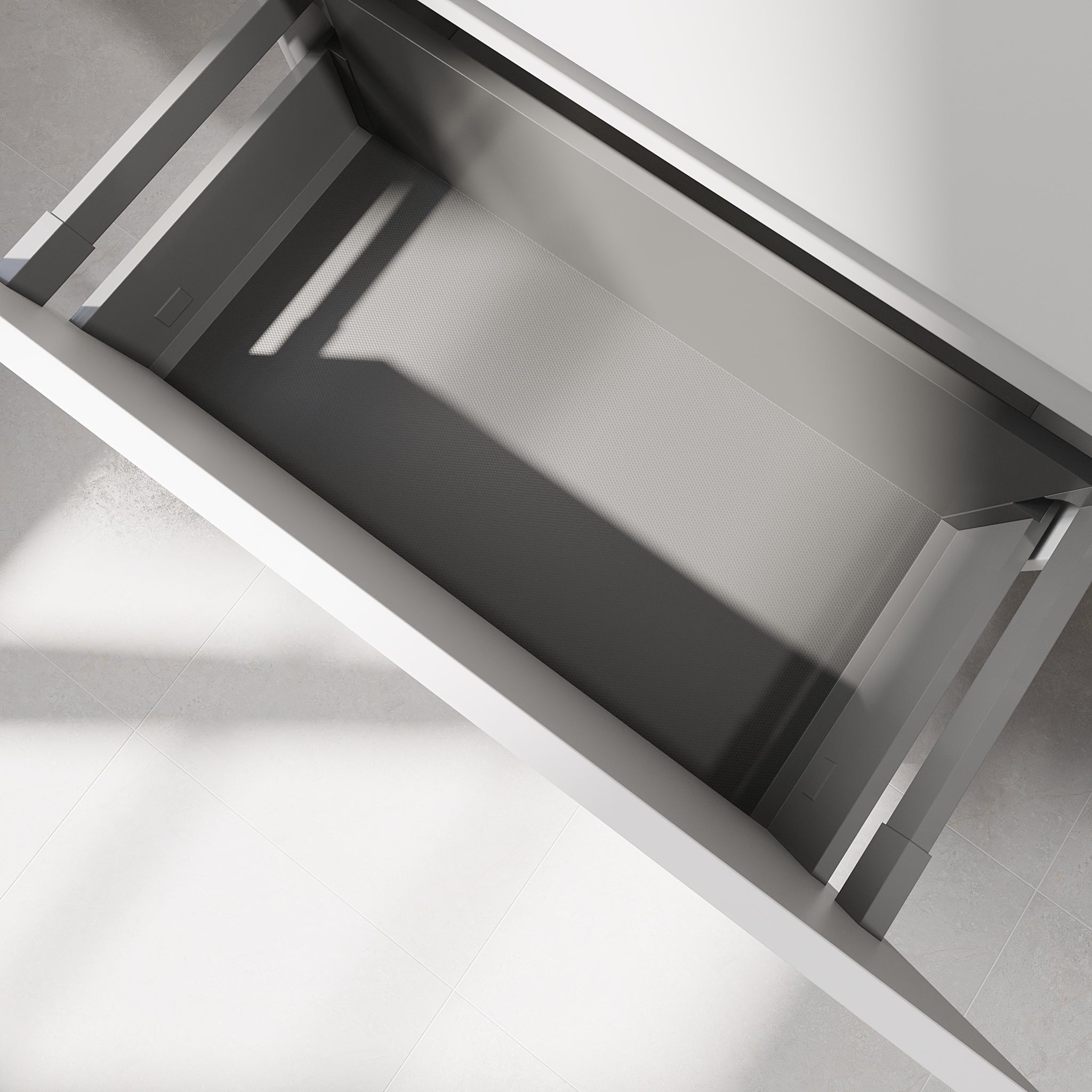 Mirage, Möbelset - Handfat & Skåp, Vit Matta - 80 cm - Möbelset - Kod - BATH DELUXE - PRESTIGE - 89-080-03-01-40 - BATHDELUXE SWEDEN