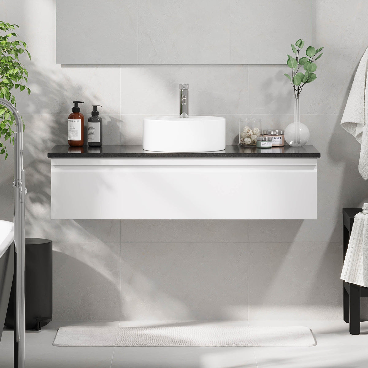 Mirage, Furniture Set - Code, White Mat - 80 cm - MASTERSTORE - 8595677192605 - Furniture Set - Code - 89 - 080 - 03 - 01 - 41 - 8595677192605