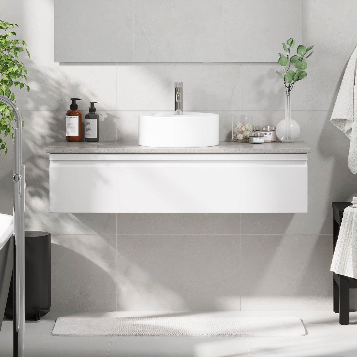 Mirage, Furniture Set - Code, White Mat - 100 cm - MASTERSTORE - 8595677192612 - Furniture Set - Code - 89 - 100 - 03 - 01 - 40 - 8595677192612