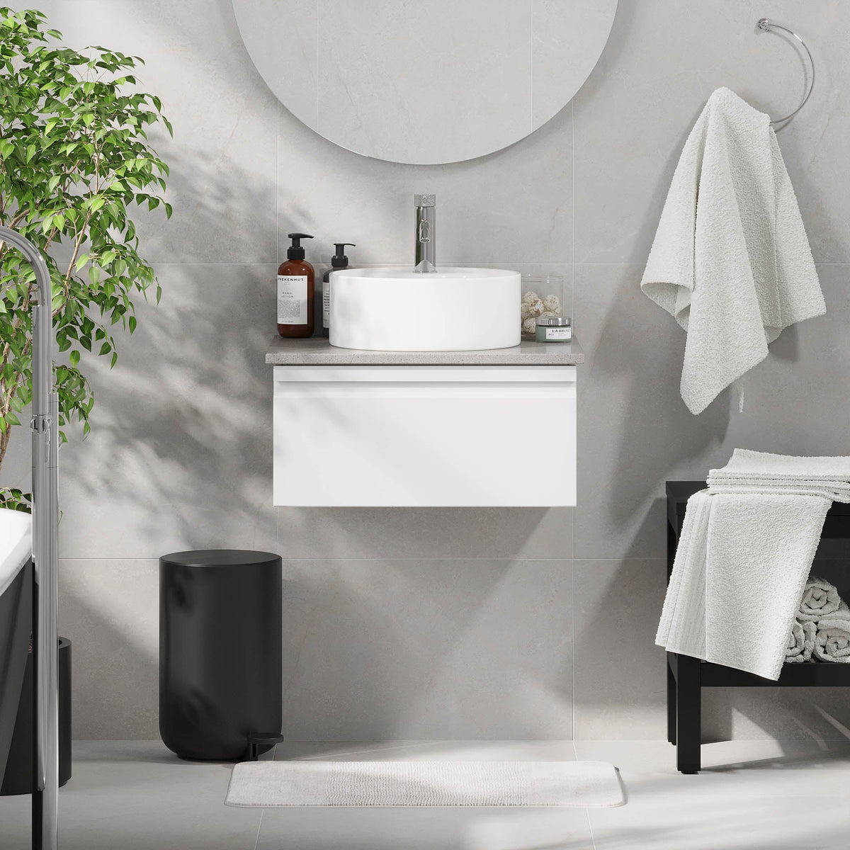 Mirage, Furniture Set - Code, White Mat - 120 cm - MASTERSTORE - 8595677192636 - Furniture Set - Code - 89 - 120 - 03 - 01 - 40 - 8595677192636