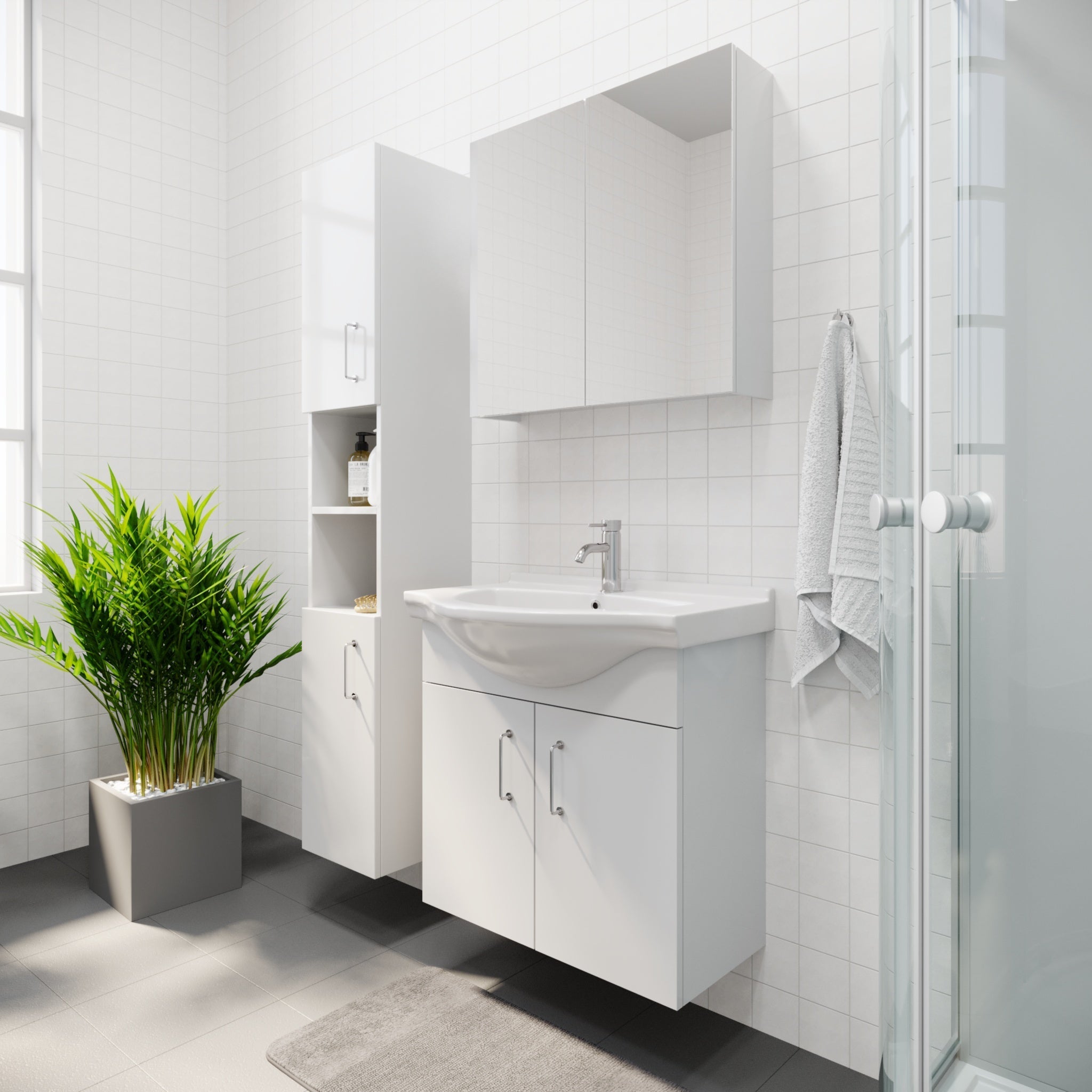 Irvington Badrumsmöbel - Tvättställsskåp - BATH DELUXE - BASIC - 95 - 070 - 01 - 11 - 01 - BATHDELUXE SWEDEN