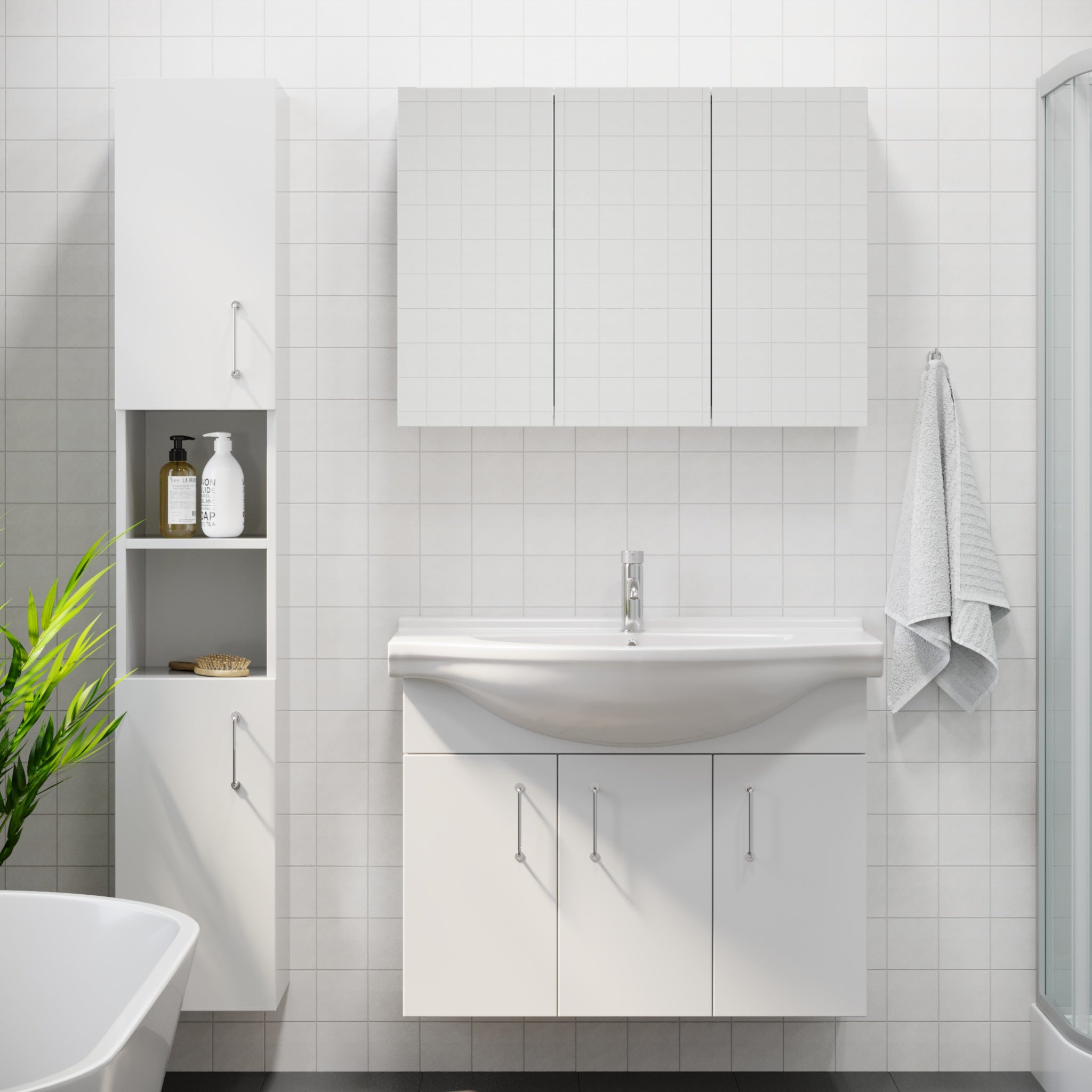 Irvington Badrumsmöbel - Tvättställsskåp - BATH DELUXE - BASIC - 95 - 070 - 01 - 11 - 01 - BATHDELUXE SWEDEN