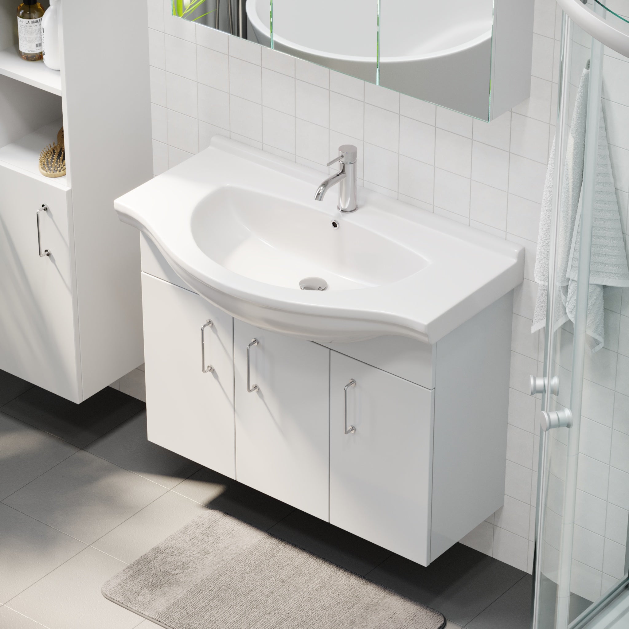 Irvington Badrumsmöbel - Tvättställsskåp - BATH DELUXE - BASIC - 95 - 090 - 01 - 11 - 01 - BATHDELUXE SWEDEN