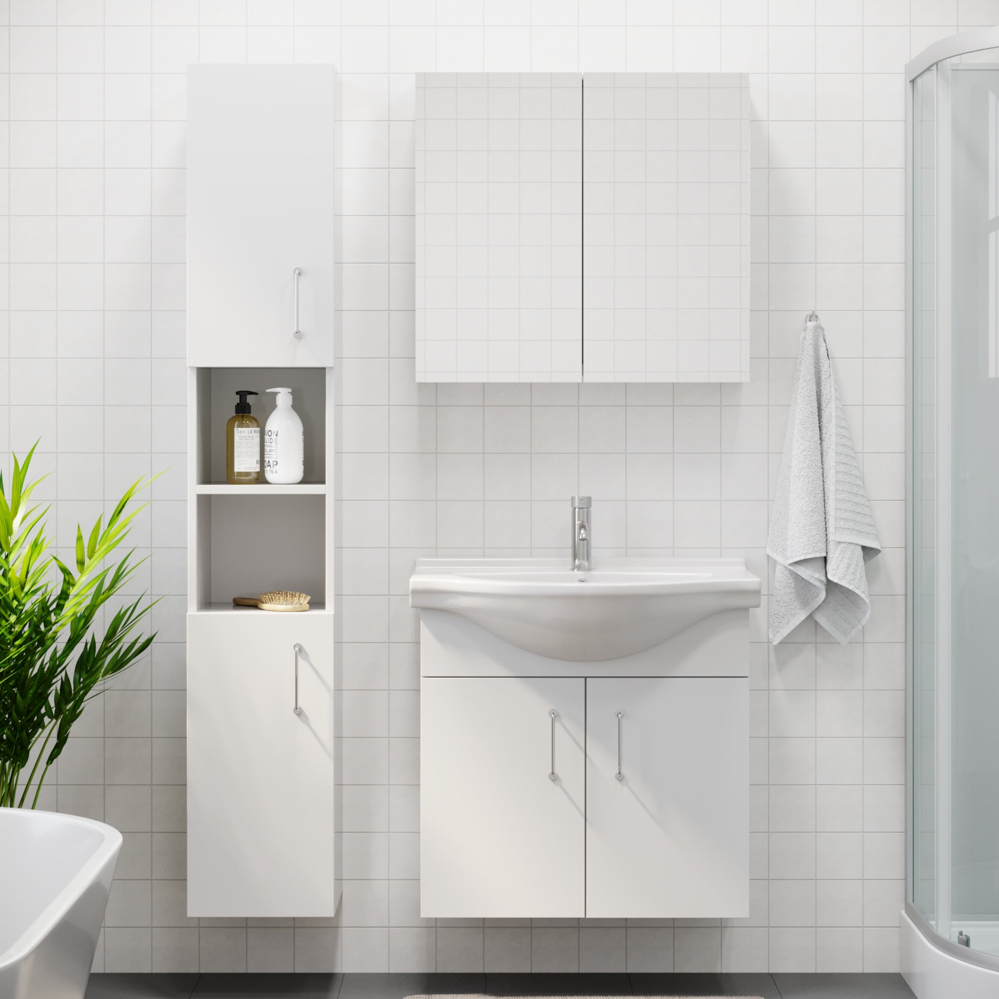 Irvington Badrumsmöbel - Tvättställsskåp - BATH DELUXE - BASIC - 95 - 090 - 01 - 11 - 01 - BATHDELUXE SWEDEN