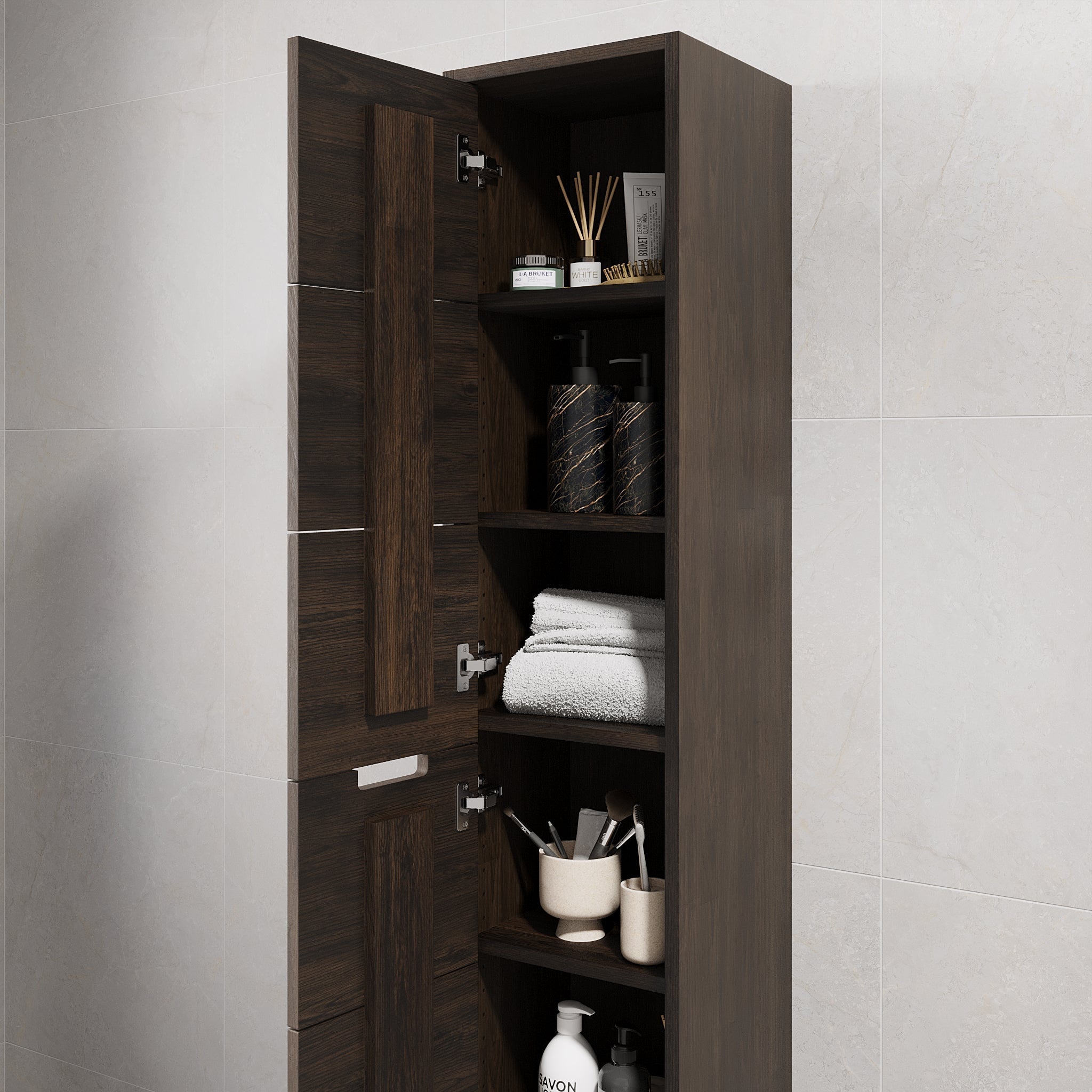 Egeskov, Furniture Set - High Cabinet, Oak Black - 35 cm - MASTERSTORE - 8595677194111 - Furniture Set - Code - 96-035-52-82-41 - 8595677194111