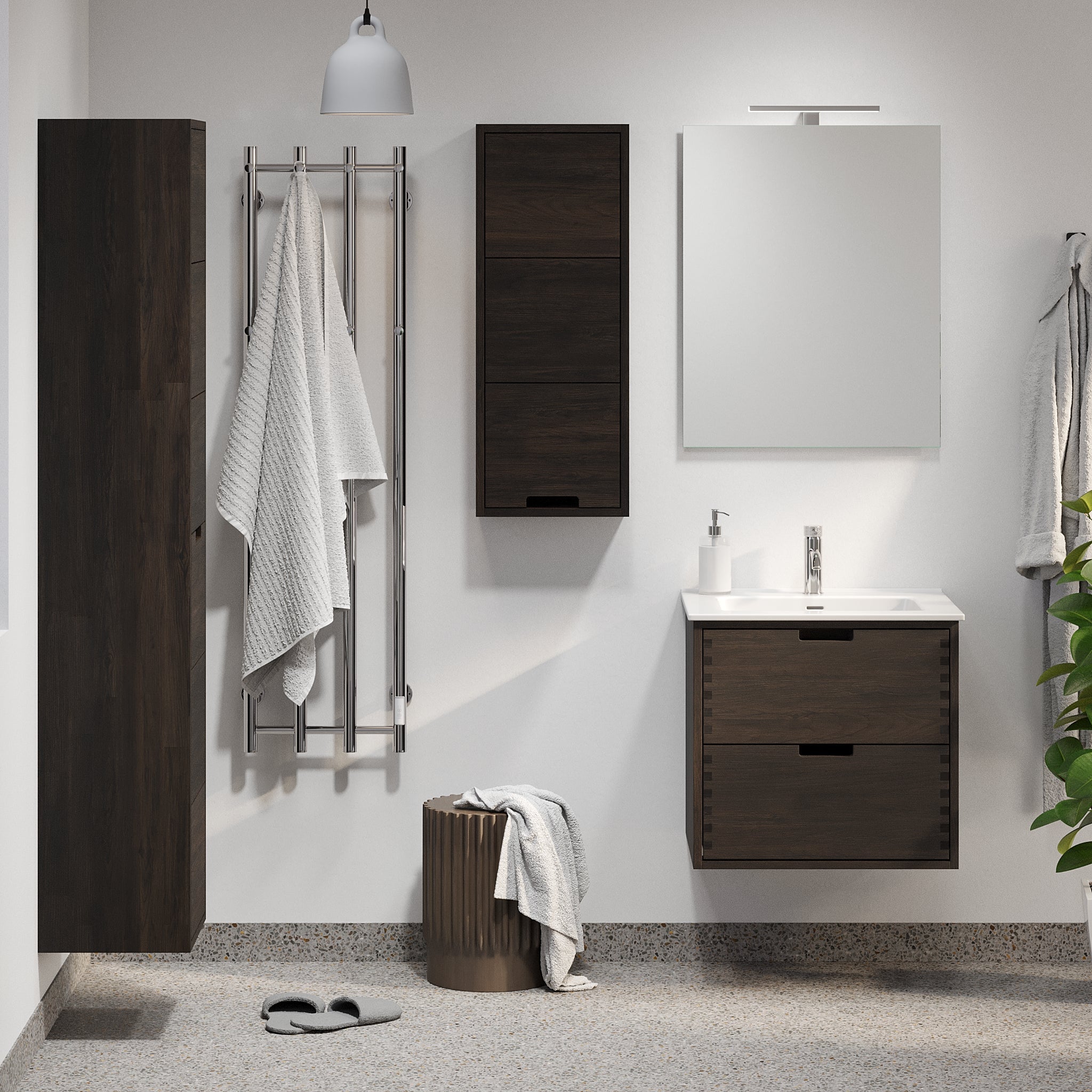 Egeskov, Furniture Set - High Cabinet, Oak Black - 35 cm - MASTERSTORE - 8595677194128 - Furniture Set - Code - 96-035-52-82-42 - 8595677194128