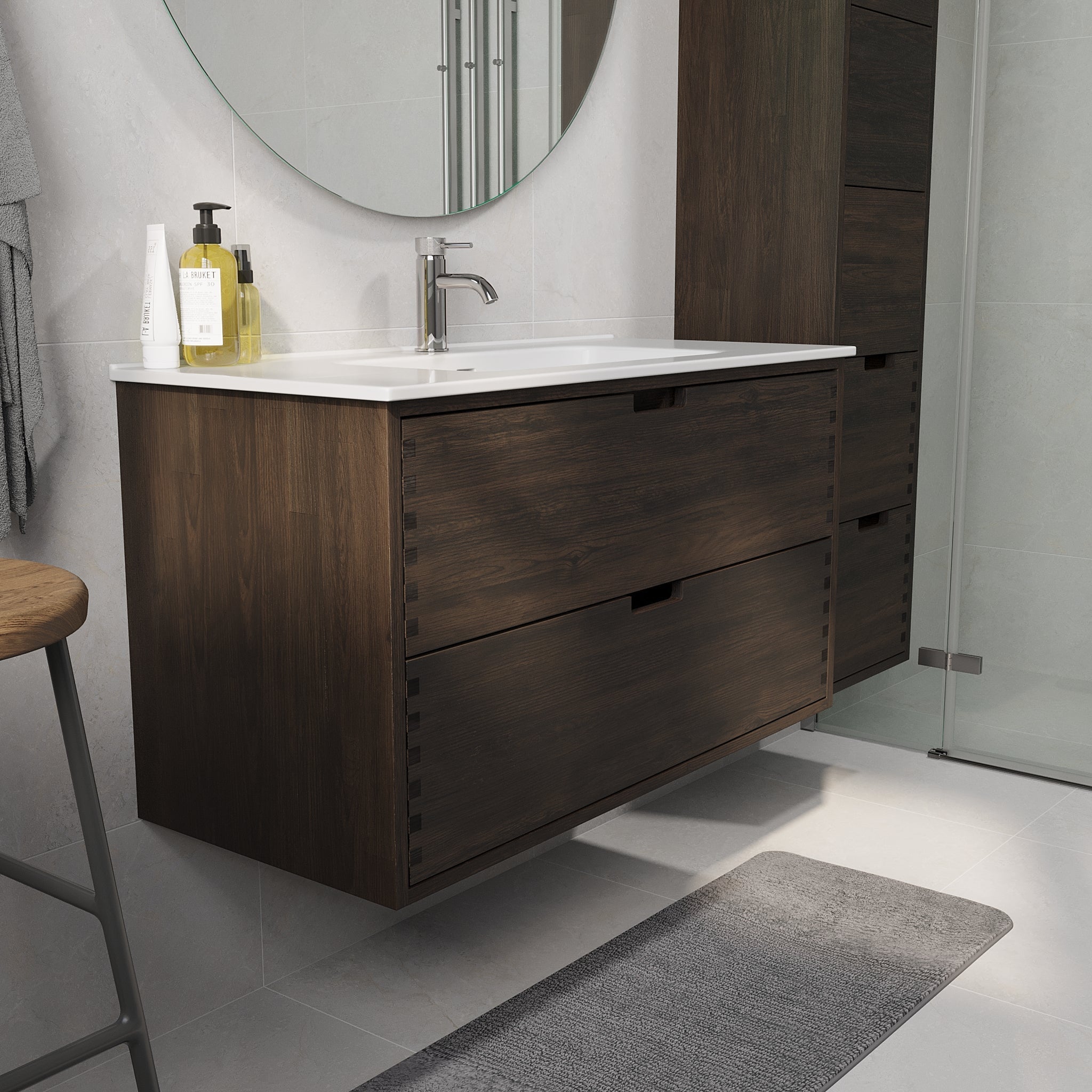 Gribskov, Furniture Set - Code, Oak Black - 100 cm - MASTERSTORE - 8595677199581 - Furniture Set - Code - 96 - 100 - 54 - 82 - 40 - 8595677199581