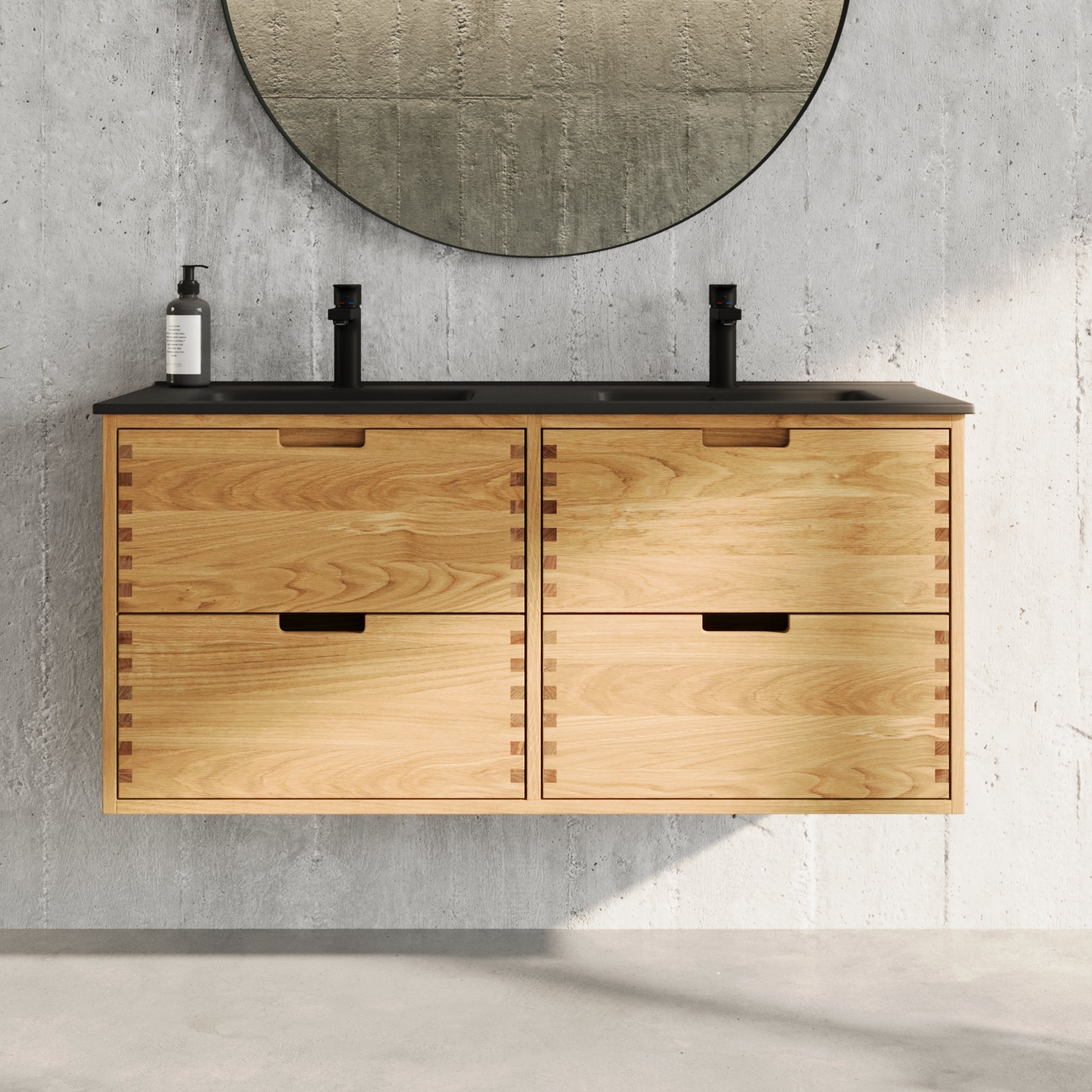 Troldeskoven Badrumsmöbel, Ek - Badrumsmöbel - BATH DELUXE - PRESTIGE - 96 - 120 - 56 - 86 - 40 - BATHDELUXE SWEDEN