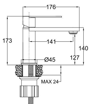 Tårnby, Mixer - Wash Basin, Chrome - 3,5 cm - MASTERSTORE - 8595677184372 - Mixer - Wash Basin - 28-017-02-83-02 - 8595677184372
