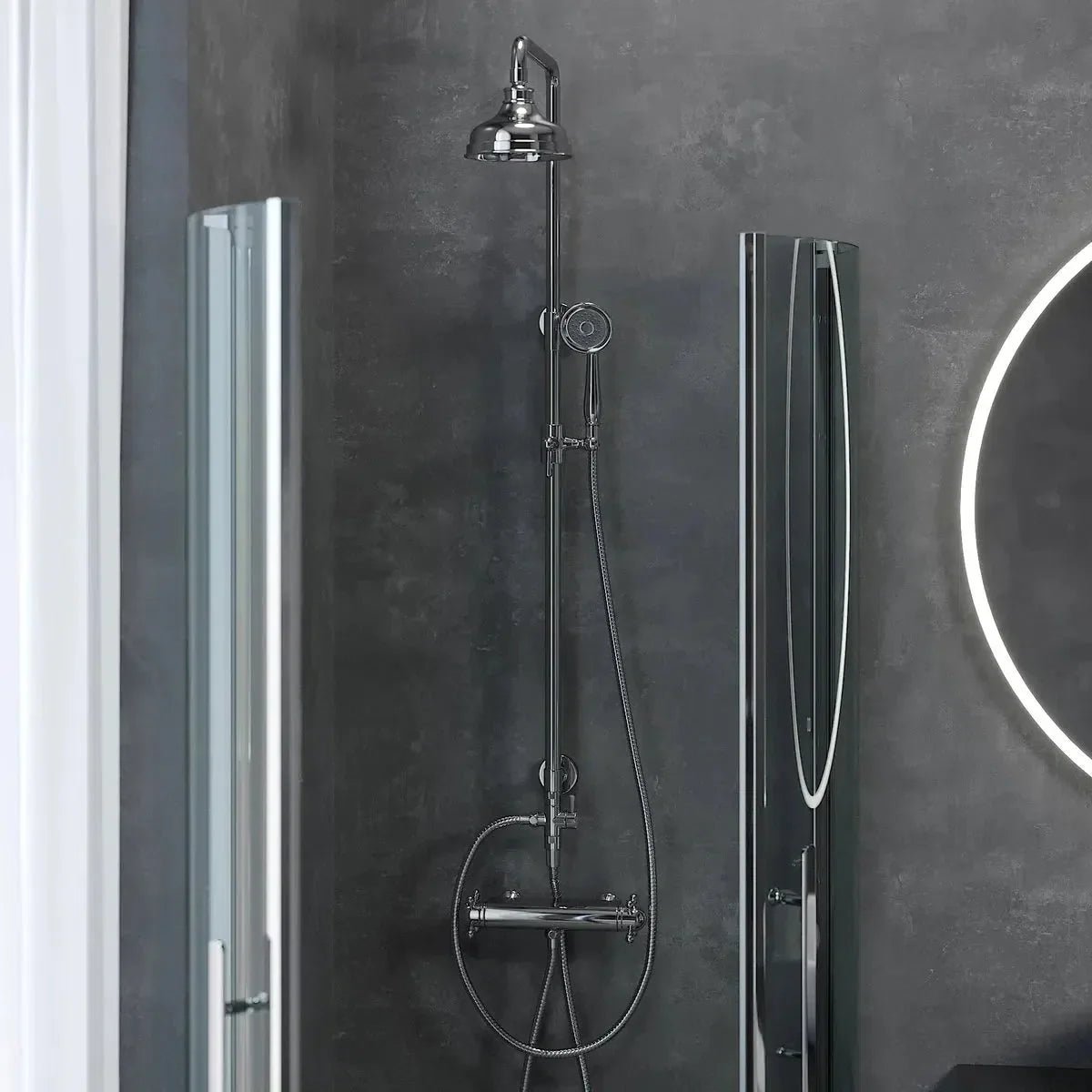 Ærøskøbing Takdusch m/tak - och handdusch - Takduschset - BATH DELUXE - EXCLUSIVE - 31 - 120 - 04 - 60 - 00 - BATHDELUXE SWEDEN