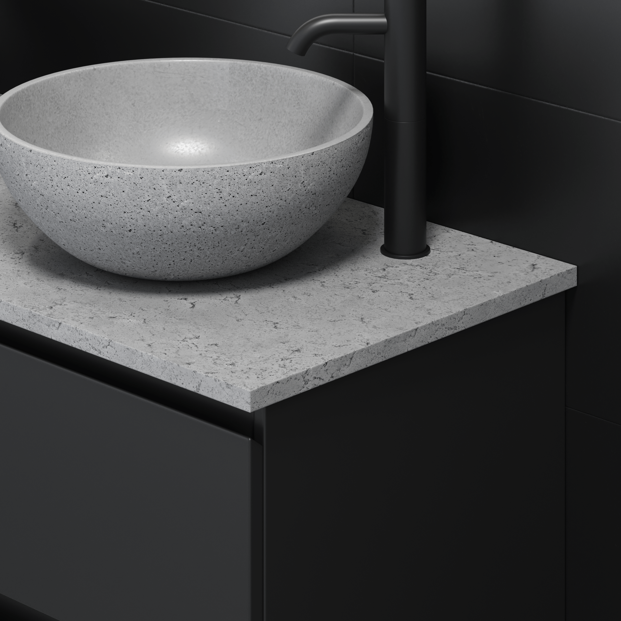 Beton Bänkskiva i betong - Bänkskivor - BATH DELUXE - PRESTIGE - 06 - 120 - 21 - 23 - 00 - BATHDELUXE SWEDEN