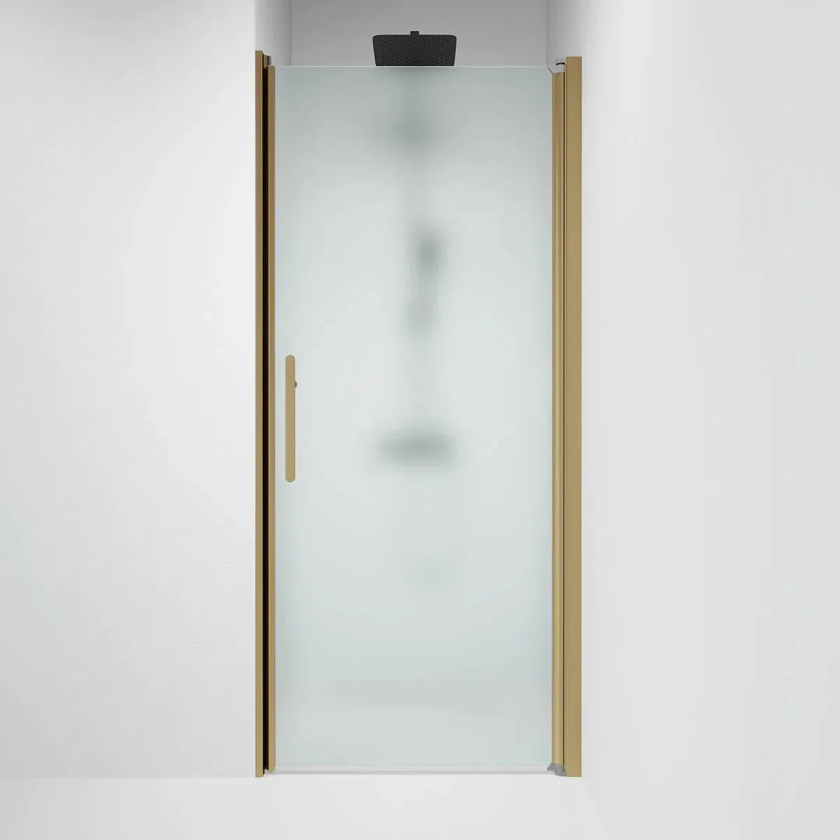 Vänern Niche Duschdörr, Frostat Glas, Brons Profil