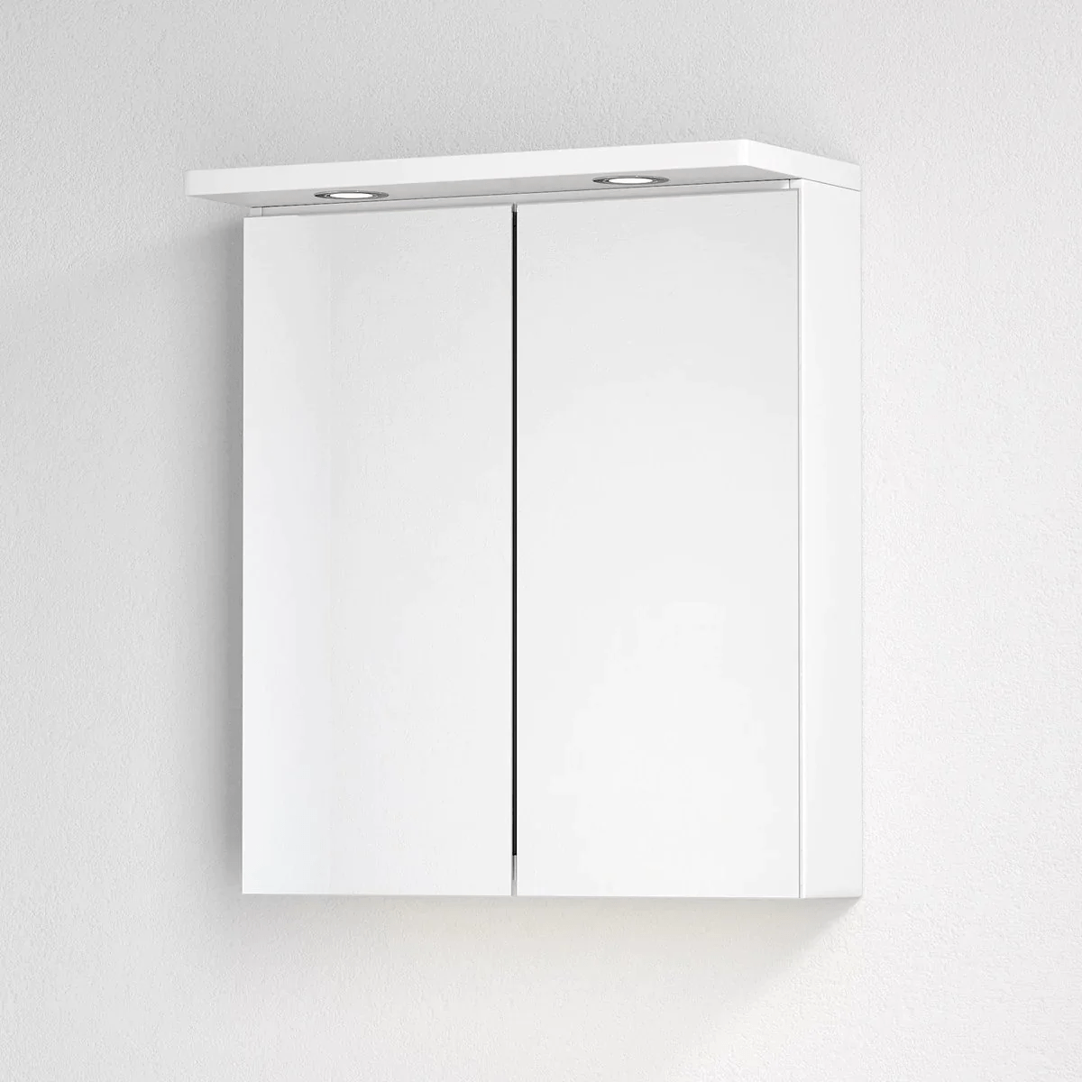 Fredrikstad Spegelskåp med LED belysning, Rektangulär, Vit Matt - Spegelskåp - BATH DELUXE - PRESTIGE - 02 - 050 - 02 - 01 - 00 - BATHDELUXE SWEDEN