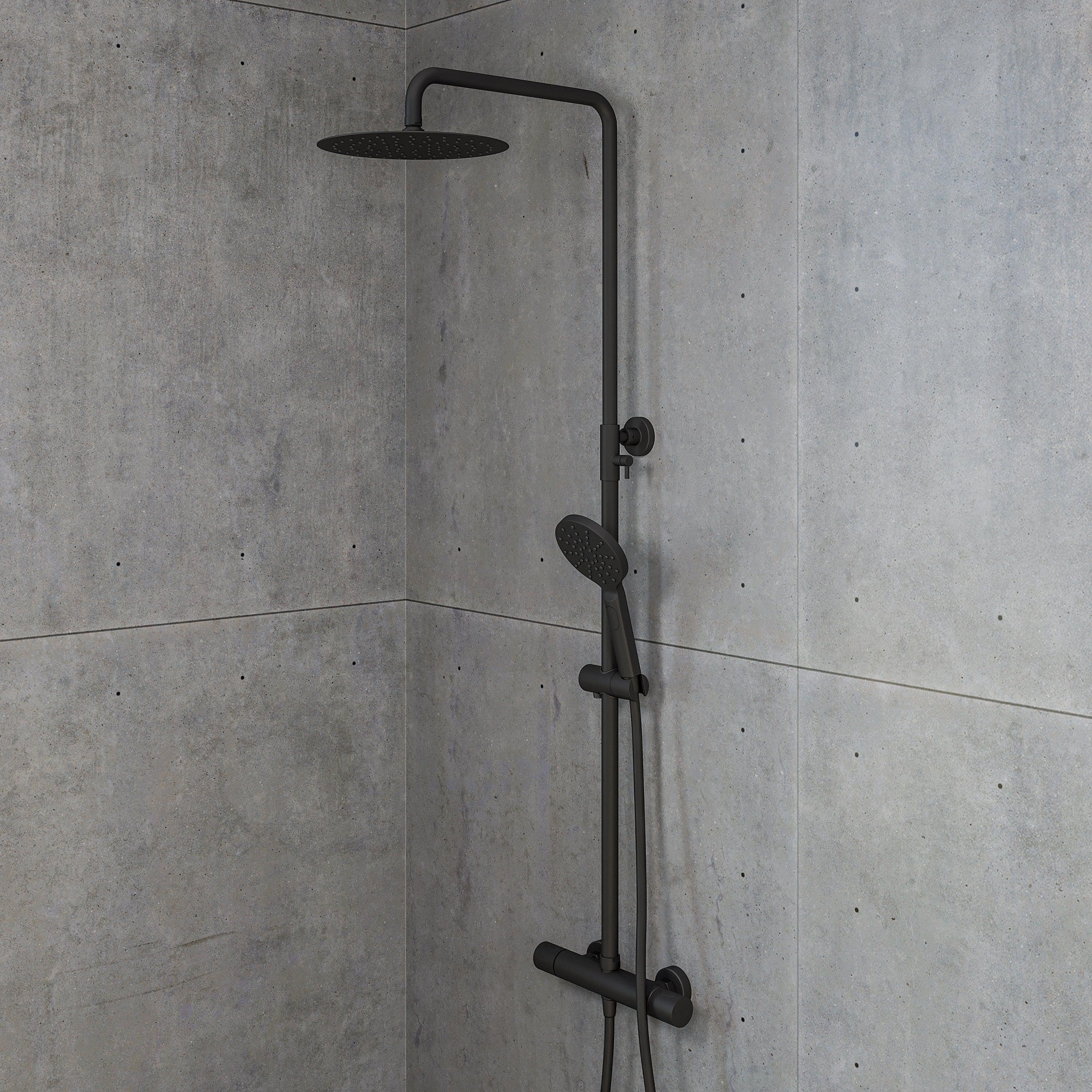 Dragør Takduschset m/Termostat blandare och 25 cm takdusch, 160 C/C