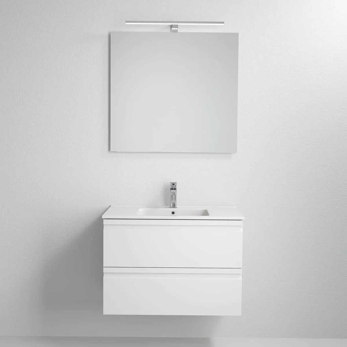 Klokkarvik Badrumsmöbel, Vit Matt - Tvättställsskåp - BATH DELUXE - PRESTIGE - 74 - 080 - 01 - 01 - 00 - BATHDELUXE SWEDEN