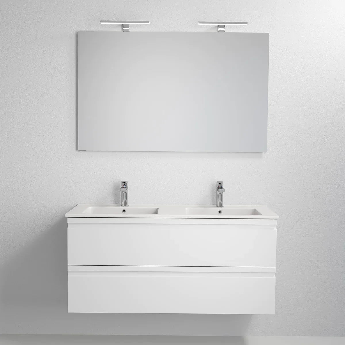 Klokkarvik Badrumsmöbel, Vit Matt - Tvättställsskåp - BATH DELUXE - PRESTIGE - 74 - 120 - 01 - 01 - 00 - BATHDELUXE SWEDEN