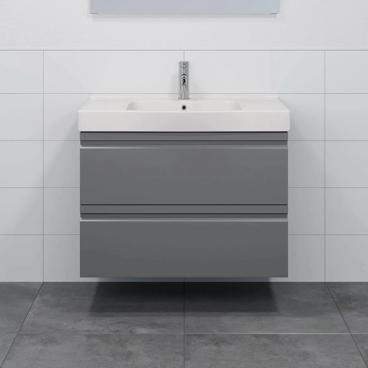 Kroken Badrumsmöbel, Grå Matt - Tvättställsskåp - BATH DELUXE - PRESTIGE - 74 - 060 - 62 - 03 - 30 - BATHDELUXE SWEDEN
